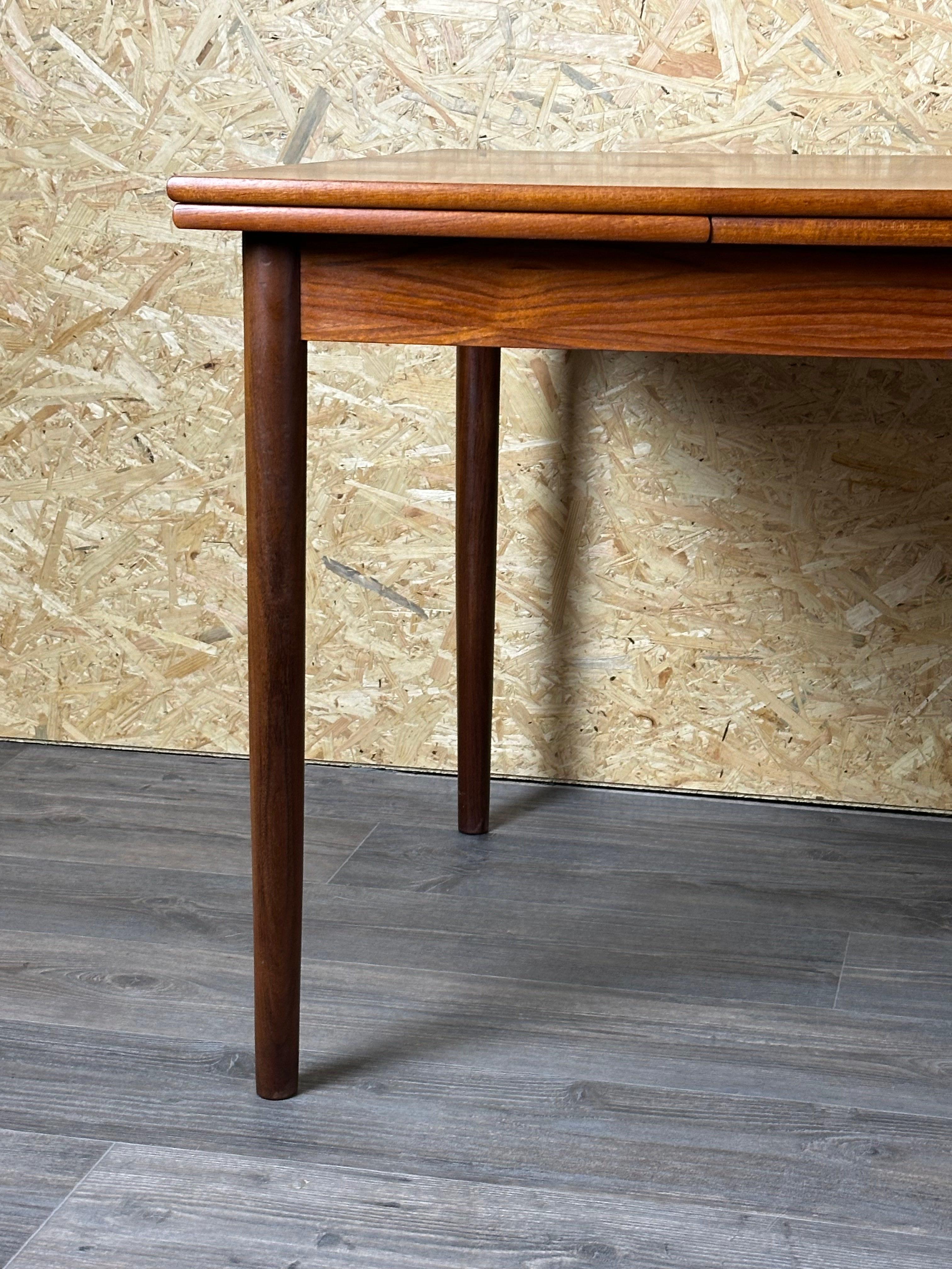 1960s/1970s Teak Dining Table Danish Modern Design Denmark 1960s/1970s For Sale 1