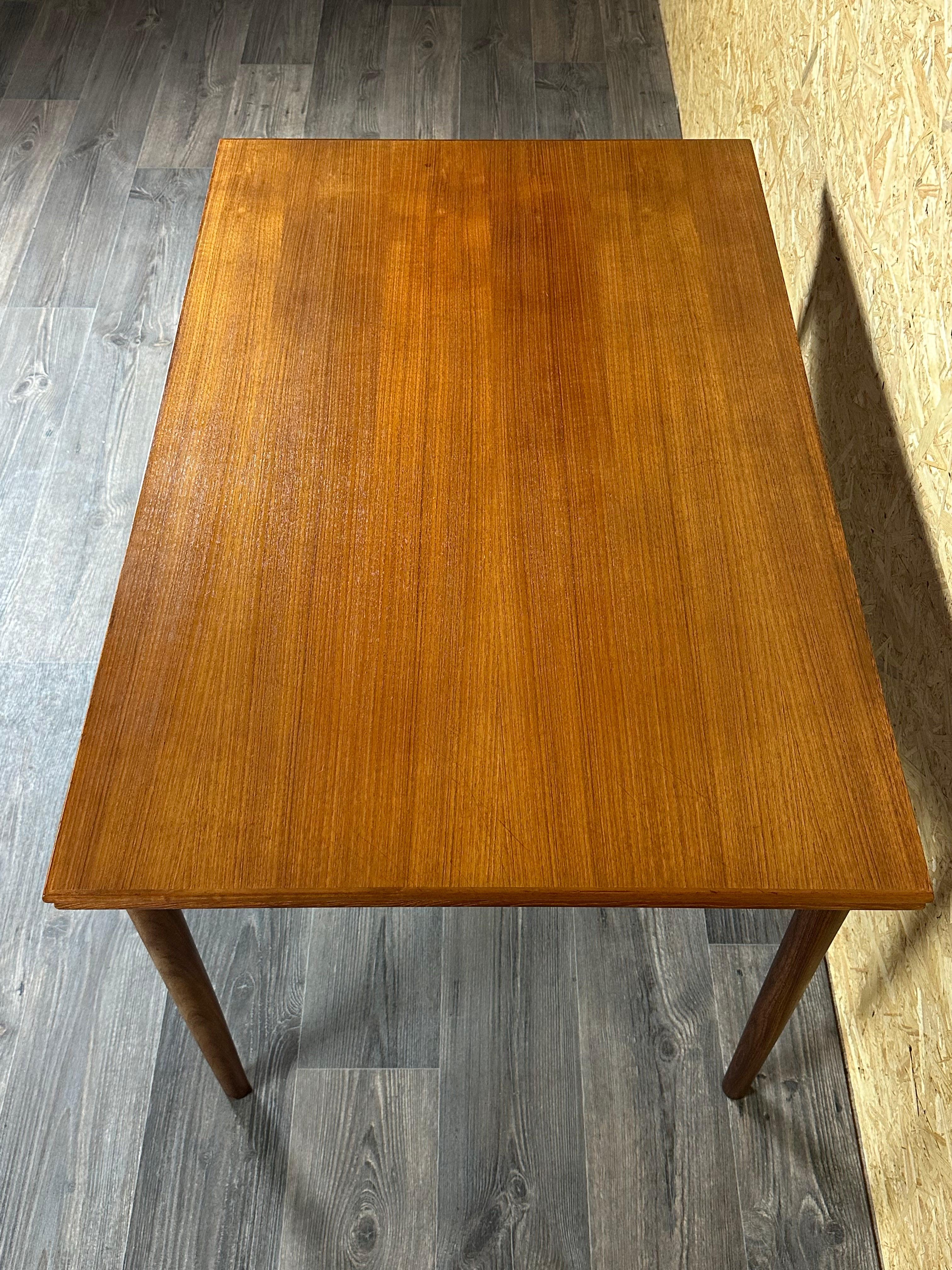 1960s/1970s Teak Dining Table Danish Modern Design Denmark 1960s/1970s For Sale 5