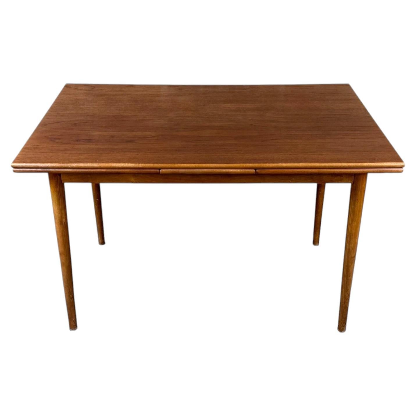 1960s 1970s Teak Dining Table Danish Modern Design Made in Denmark For Sale