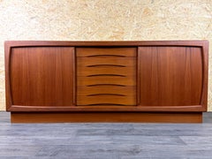 1960s 1970s Teak Sideboard Credenza by Dyrlund Made in Denmark Design