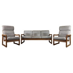 1960s 1970s Teak Sofa 
2 Easy Chairs by Holstebro Møbelfabrik A/S