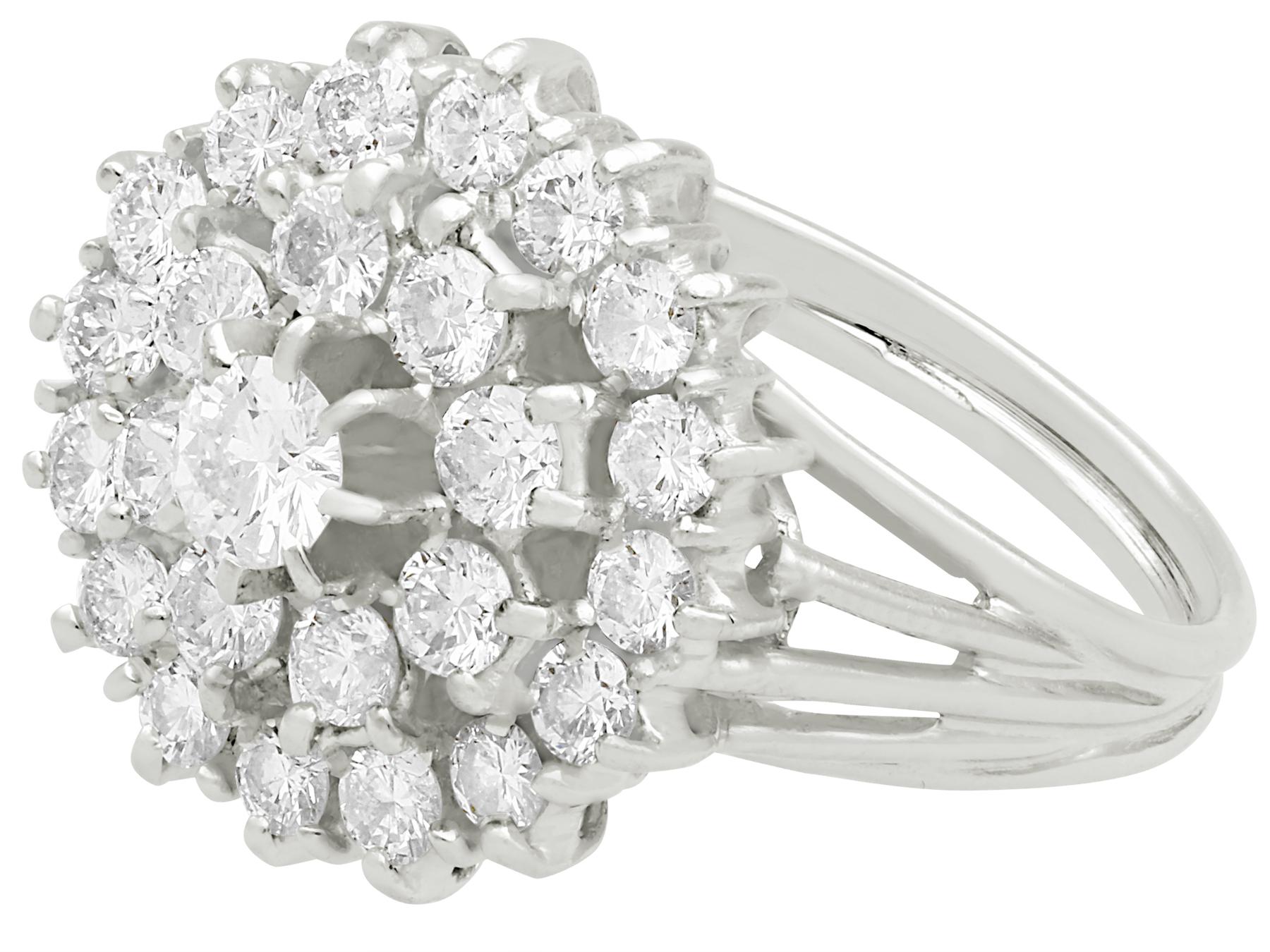 1960s diamond cluster ring