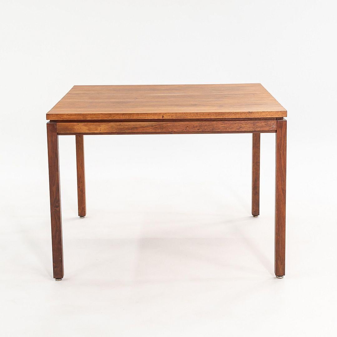 1960s 30 Inch Walnut Side / End Table Attributed to Jens Risom For Sale 5