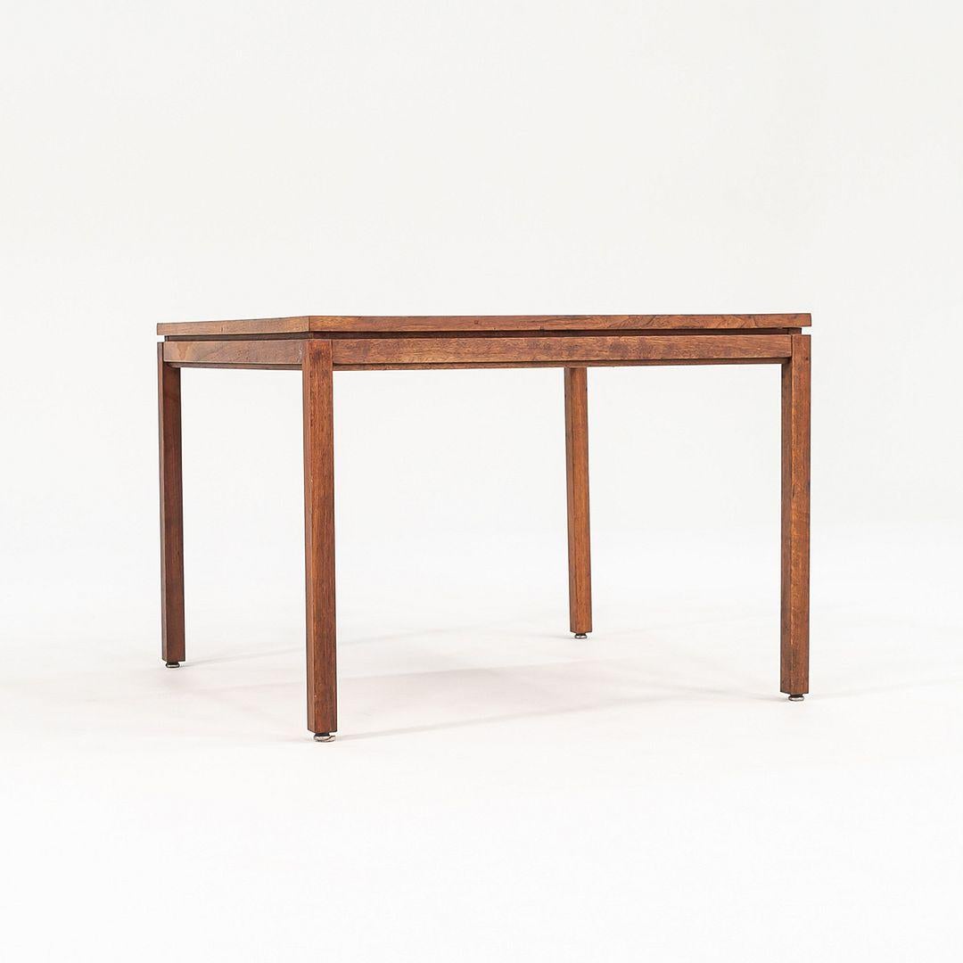 1960s 30 Inch Walnut Side / End Table Attributed to Jens Risom For Sale 6