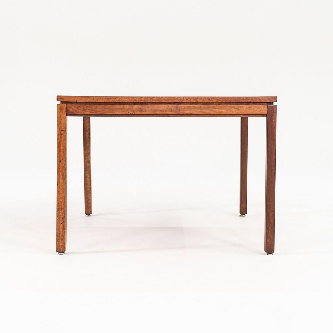 Mid-20th Century 1960s 30 Inch Walnut Side / End Table Attributed to Jens Risom For Sale