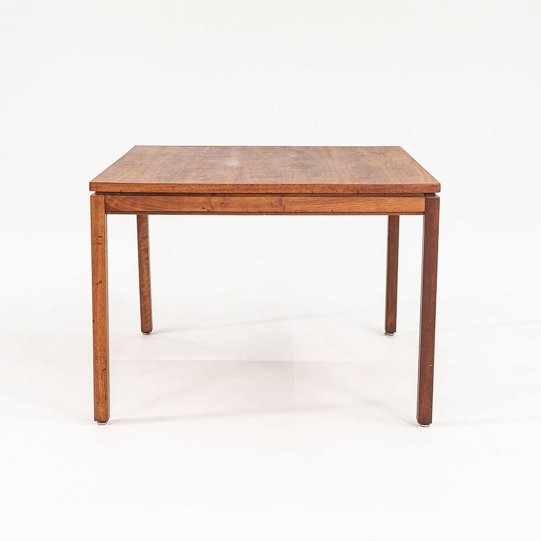 1960s 30 Inch Walnut Side / End Table Attributed to Jens Risom For Sale 1