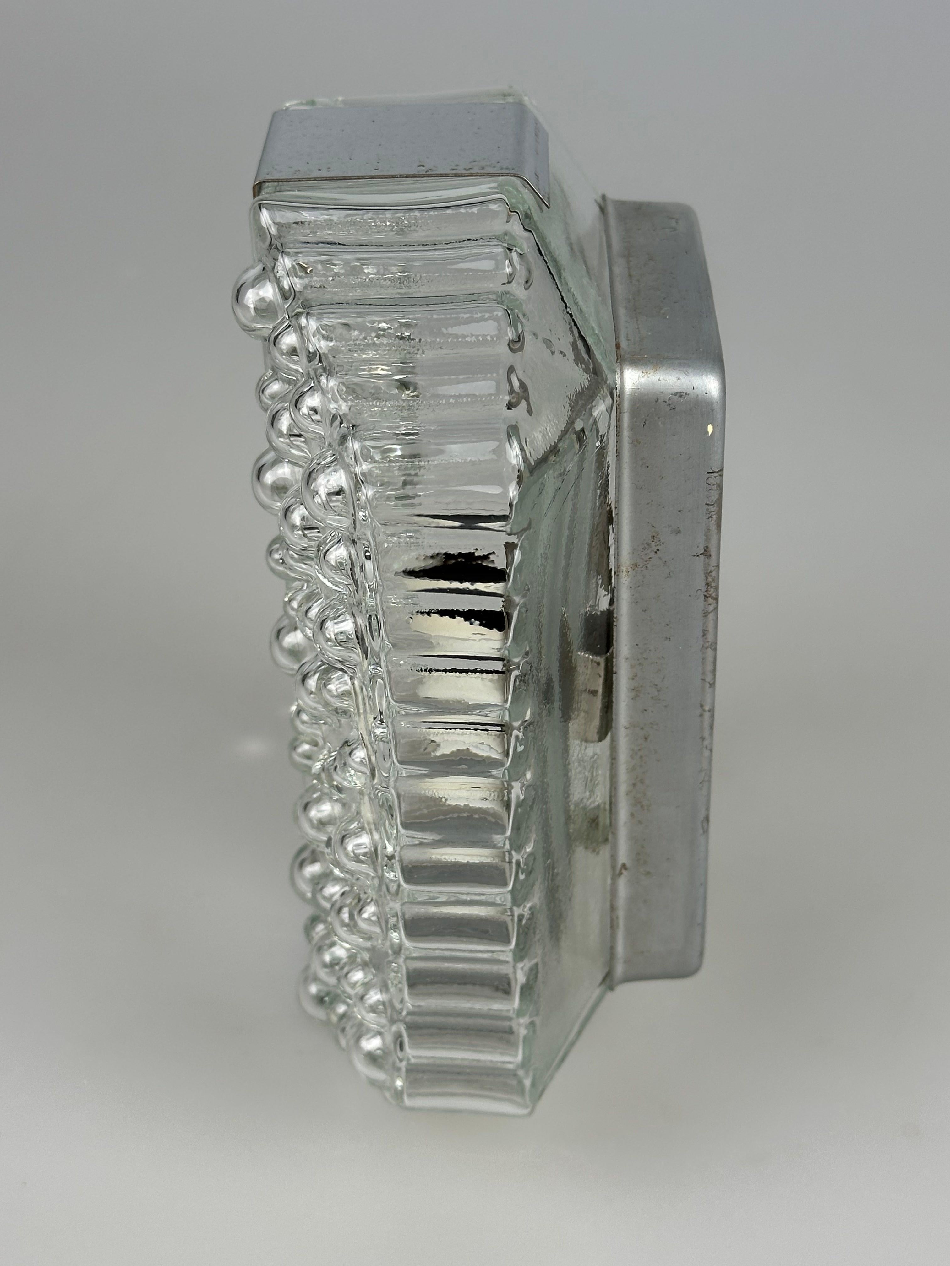 Lámpara de Pared Burbuja, Cromo y Cristal, Años 60/70, Space Age by Hustadt Leuchten en venta 4