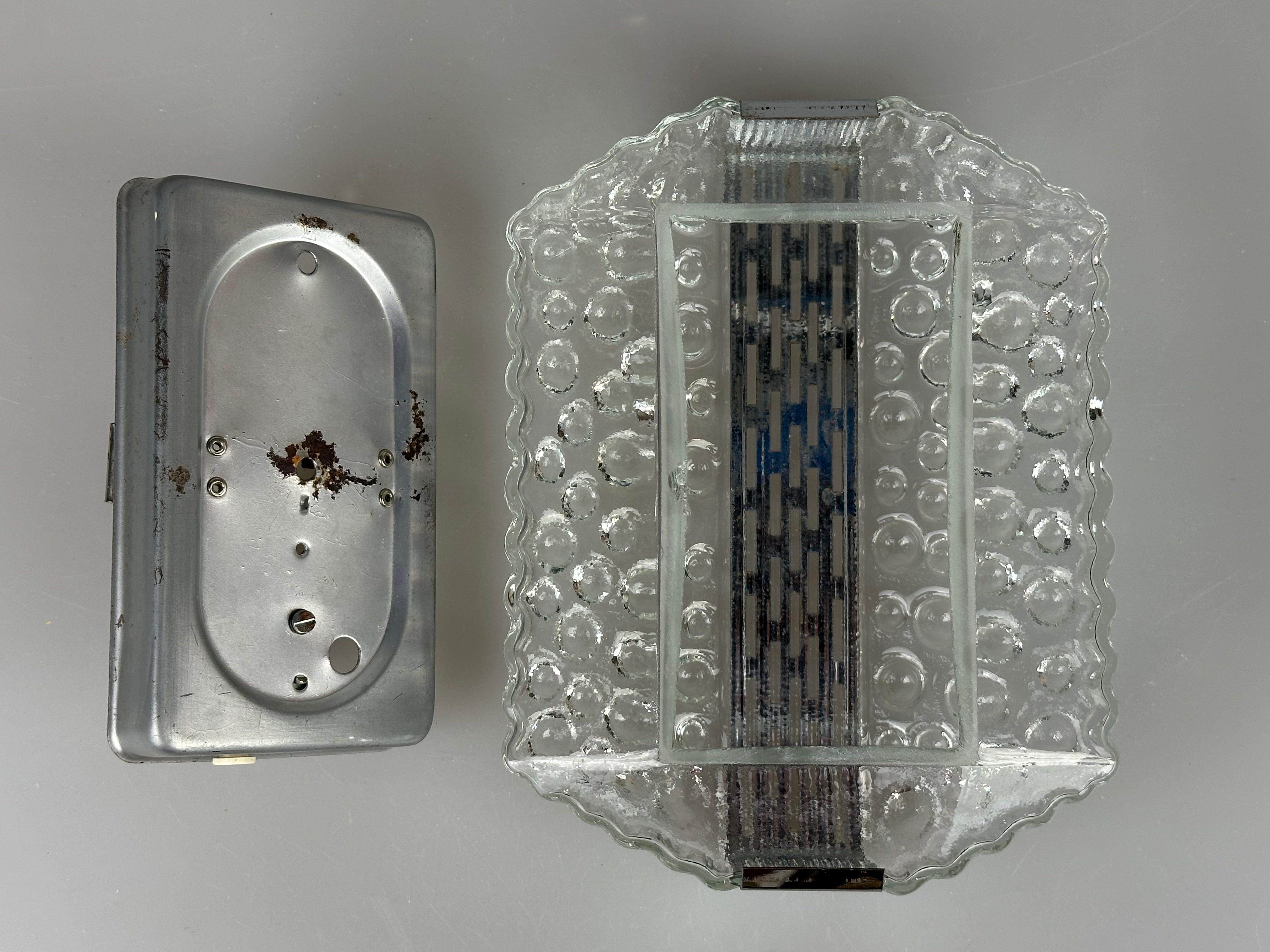 Lámpara de Pared Burbuja, Cromo y Cristal, Años 60/70, Space Age by Hustadt Leuchten en venta 12