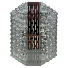 1960s/70s Bubble Wall Lamp, Chrome & Glass, Space Age by Hustadt Leuchten