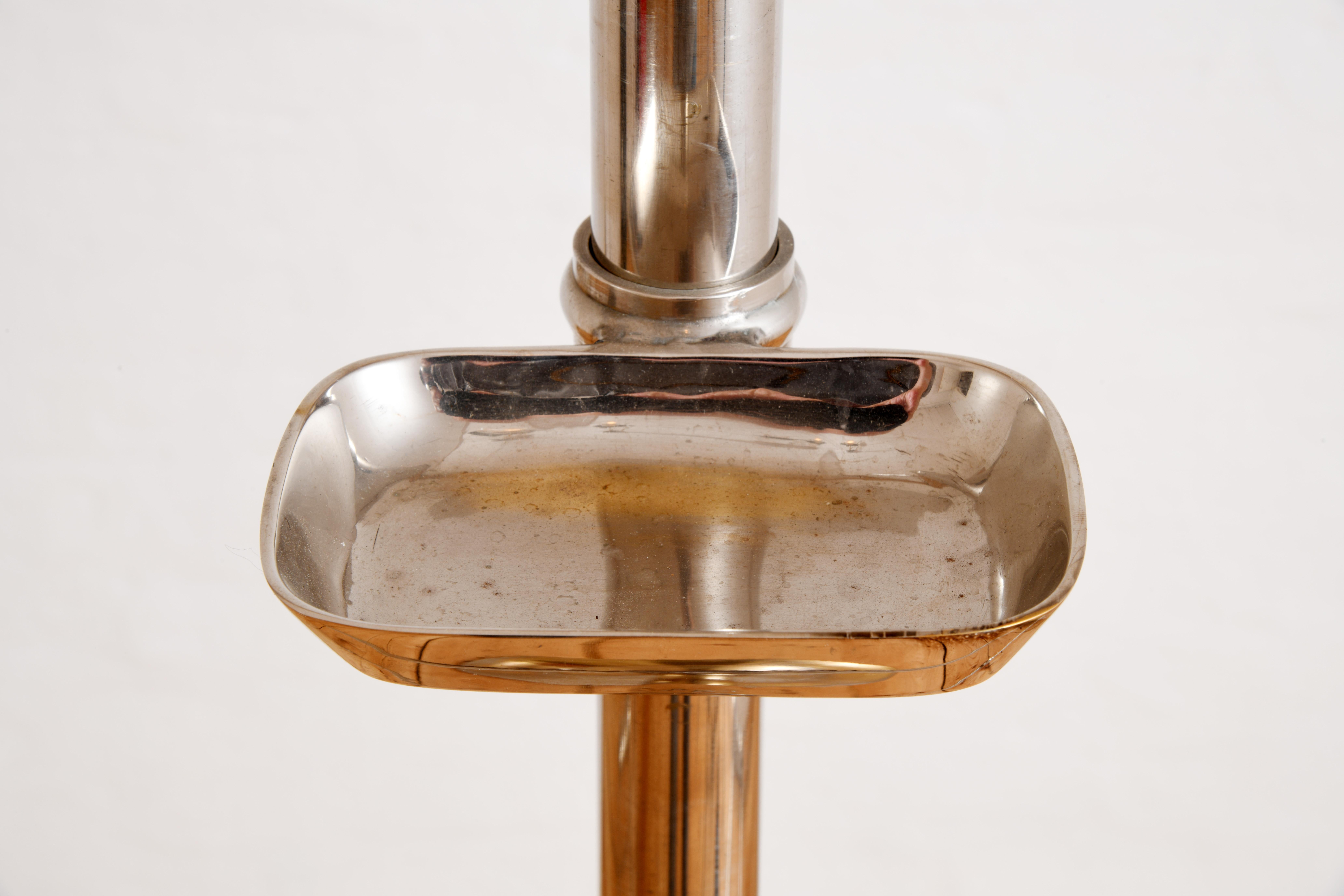 Plated 1960s/70s chrome-plated brass valet stand for the bedroom or bathroom For Sale