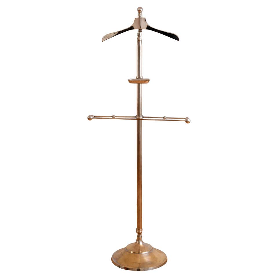 Brass Valet Stand or Silent Butler at 1stDibs | silent butler stand ...