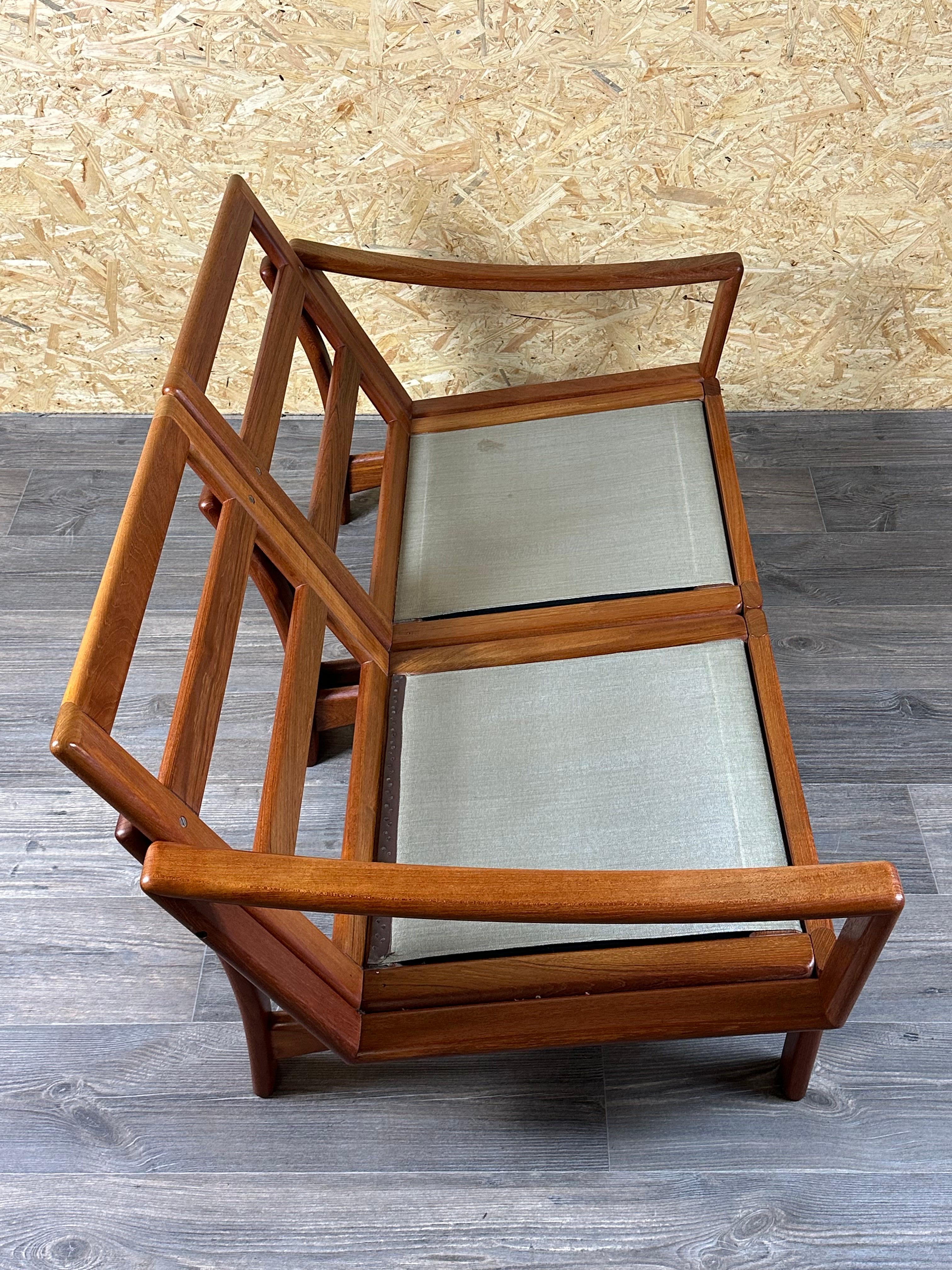 1960s/70s Teak 2-seater sofa by Glostrup Møbelfabrik Denmark Design For Sale 5