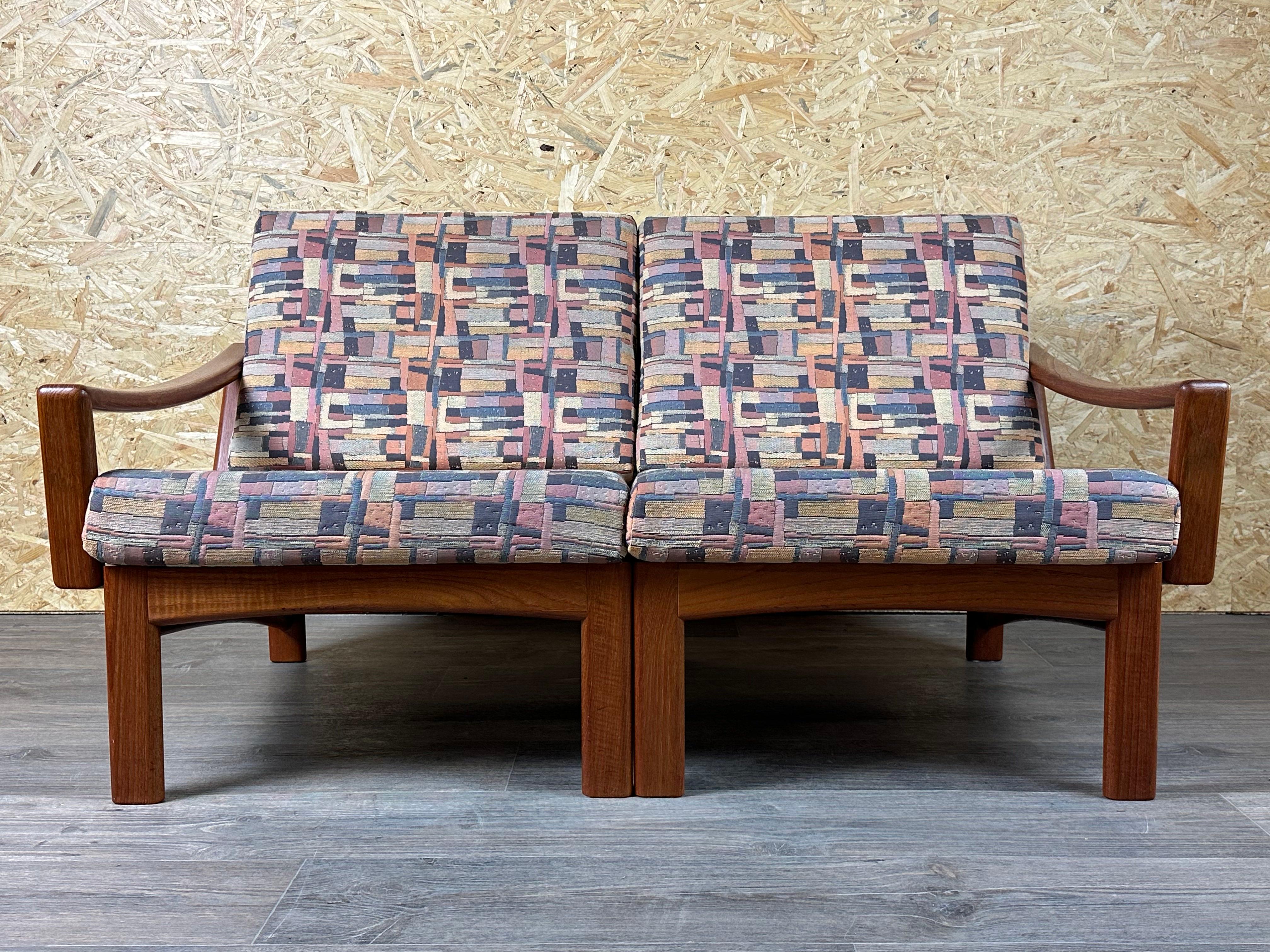 Danish 1960s/70s Teak 2-seater sofa by Glostrup Møbelfabrik Denmark Design For Sale