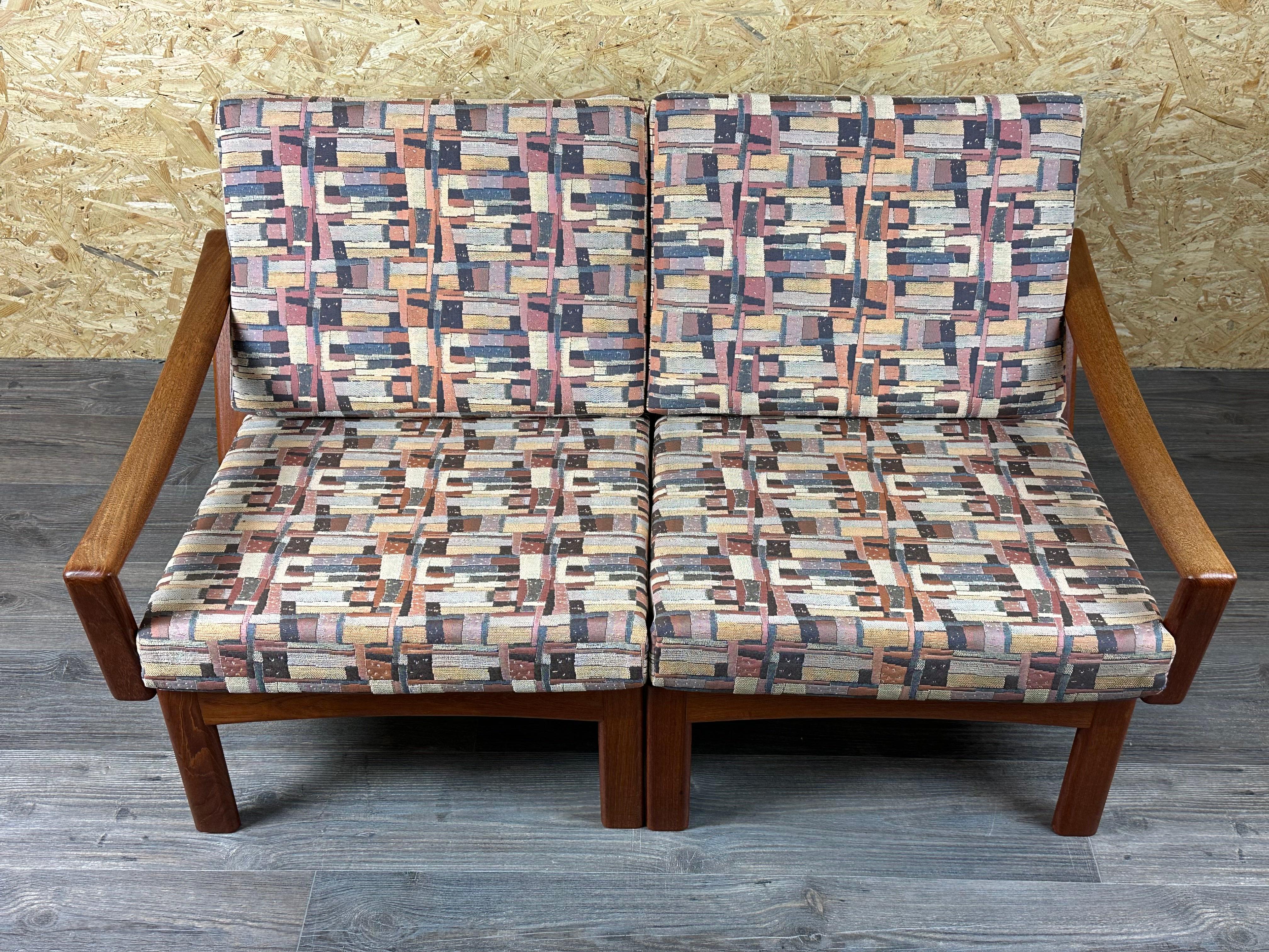 Danese Divano a 2 posti in teak anni '60/'70 di Glostrup Møbelfabrik Danimarca Design in vendita