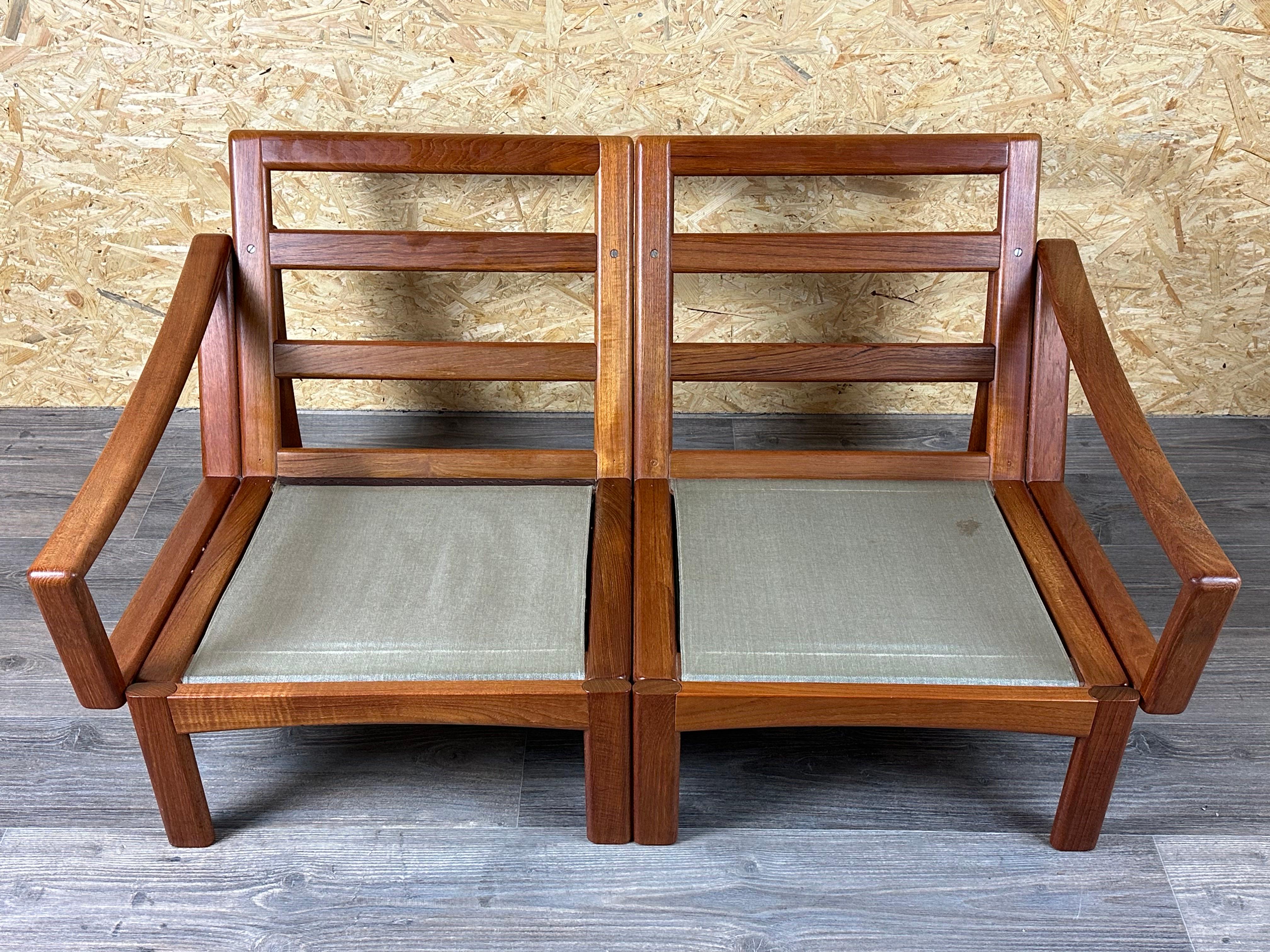 1960s/70s Teak 2-seater sofa by Glostrup Møbelfabrik Denmark Design For Sale 3