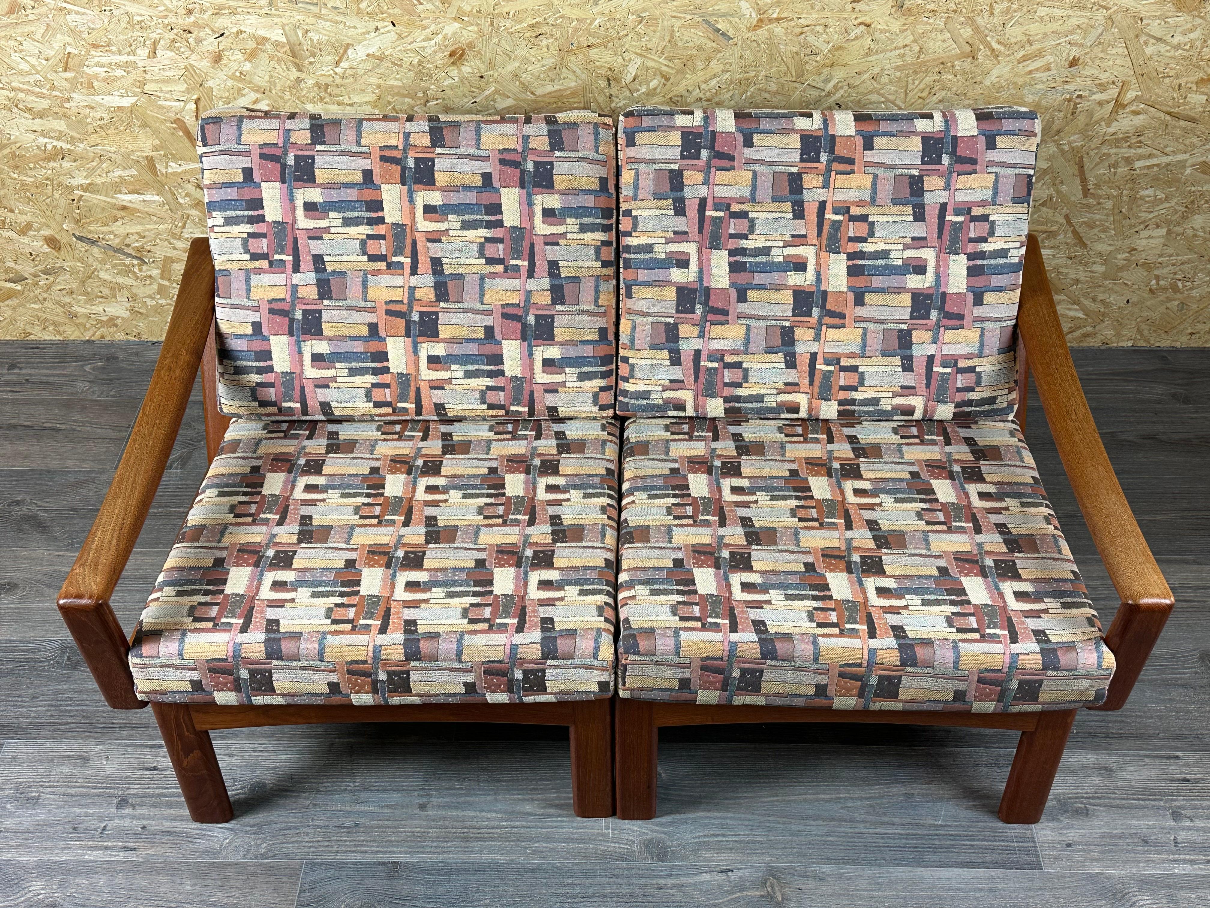 Divano a 2 posti in teak anni '60/'70 di Glostrup Møbelfabrik Danimarca Design in vendita 3
