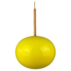 1960s/70s teak ceiling lamp by Uno & Östen Kristiansson for Luxus Sweden