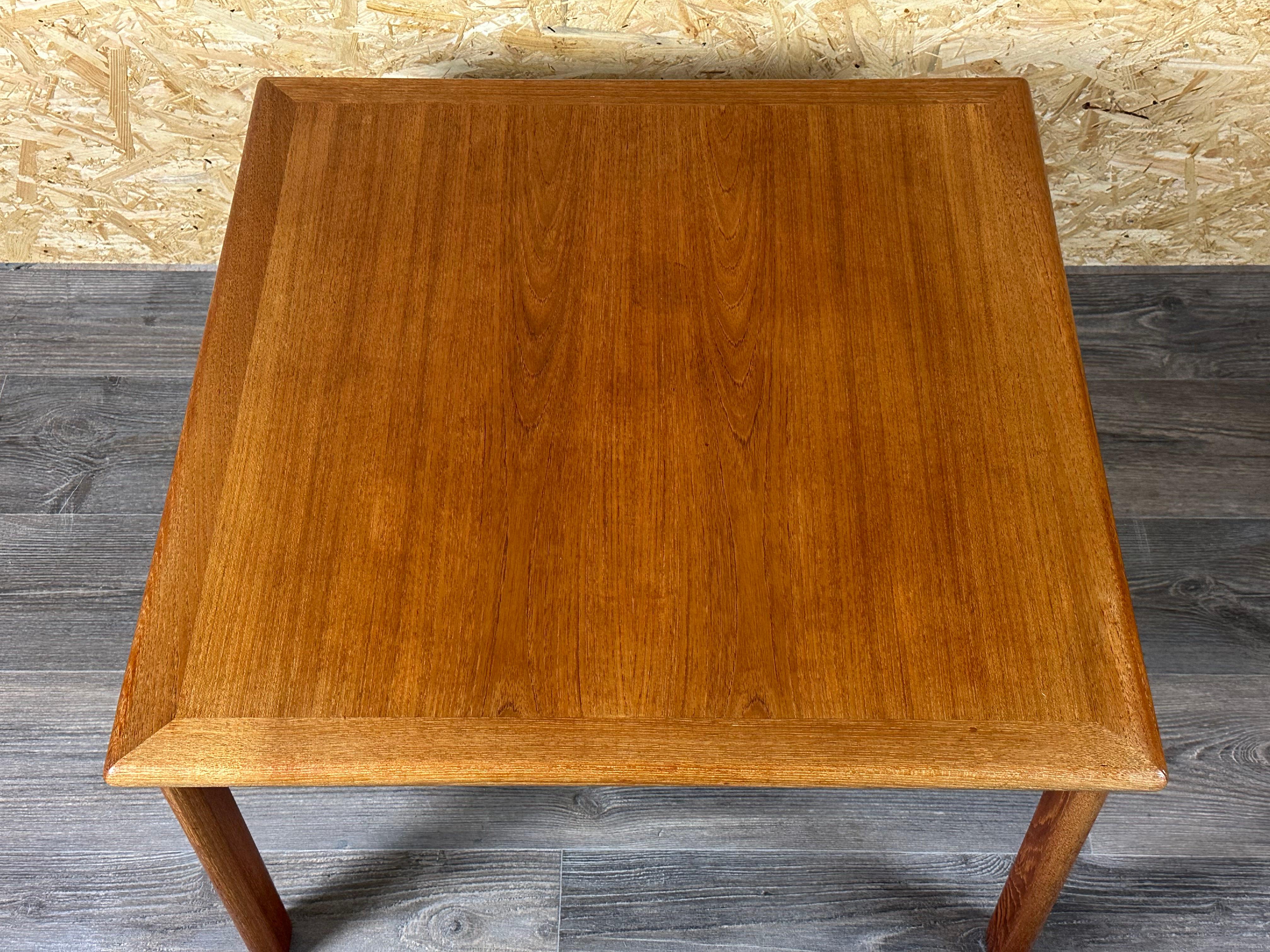 1960er/70er Jahre Couchtisch und Beistelltisch aus Teakholz von Glostrup Møbelfabrik Dänemark (Mitte des 20. Jahrhunderts) im Angebot