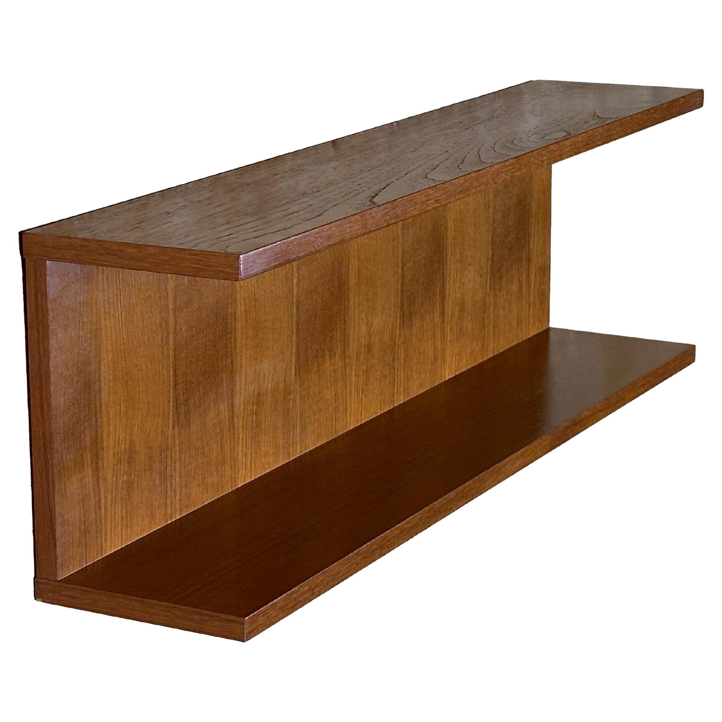 Mensola in teak anni '60/'70, mensola da parete in teak, design danese, Danimarca
