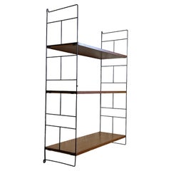 1960s/70s Teak Shelf, Wall Shelf, WHB Germany, String Shelf, Danish Design