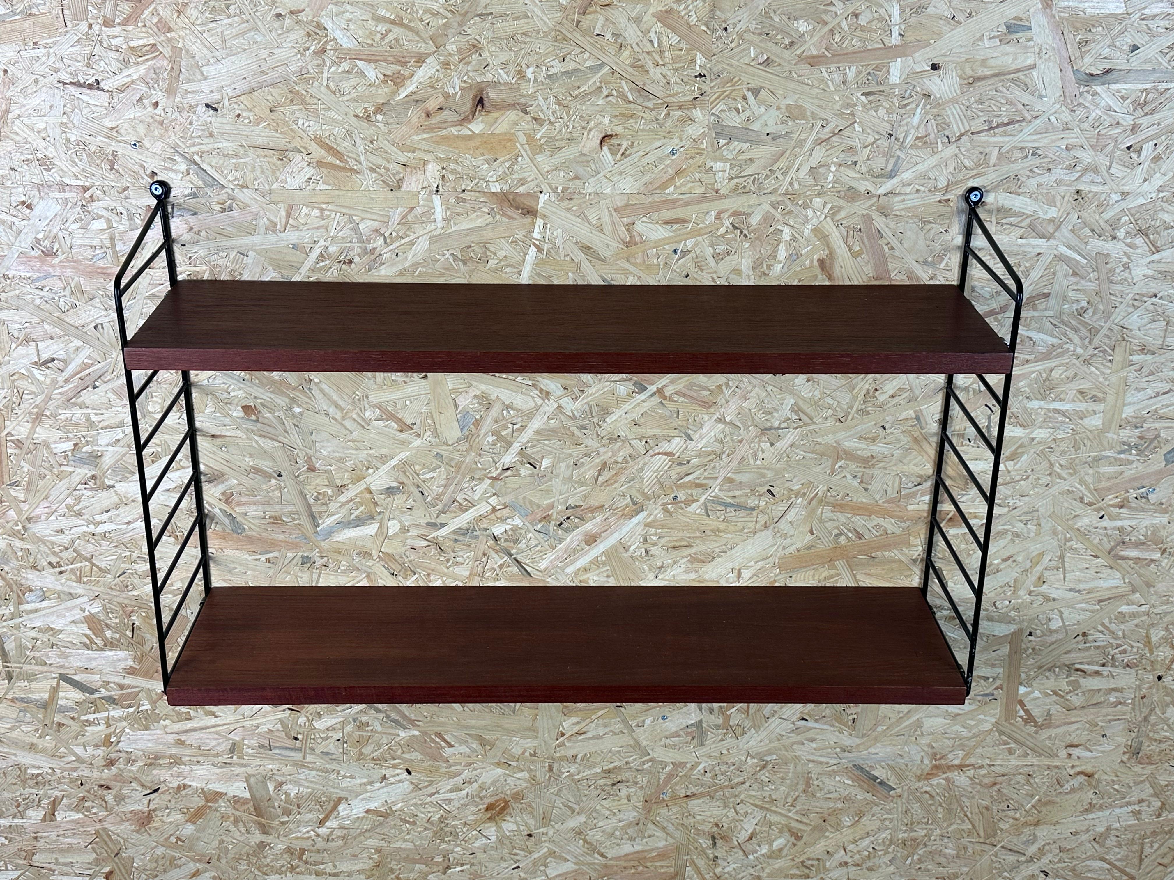 Swedish 1960s/70s Teak String Shelf Module by Kajsa & Nils 