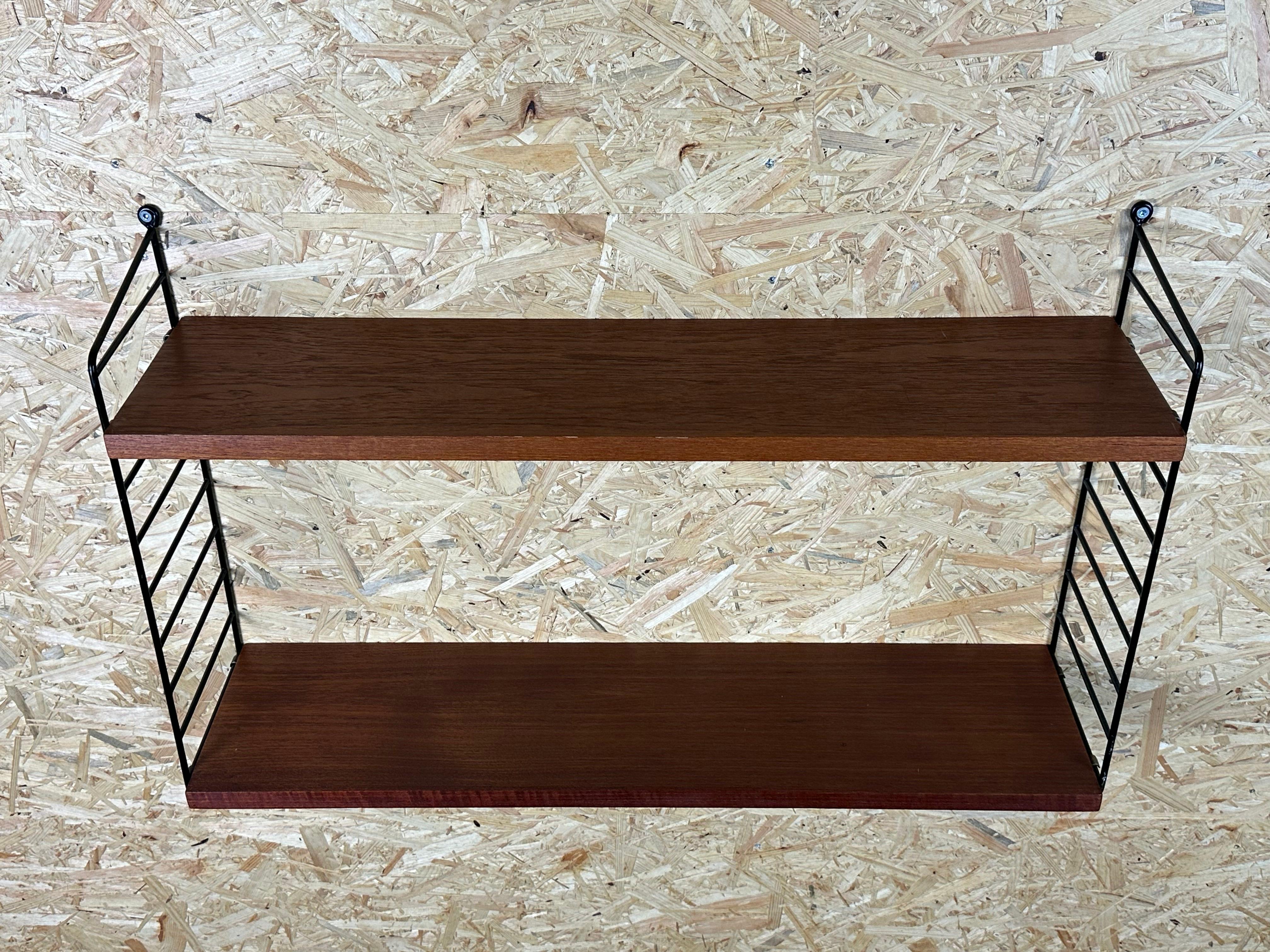 Metal 1960s/70s Teak String Shelf Module by Kajsa & Nils 