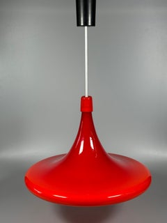 1960s/70s UFO Ceiling Lamp Hanging Lamp by Doria Leuchten Glass Space Age