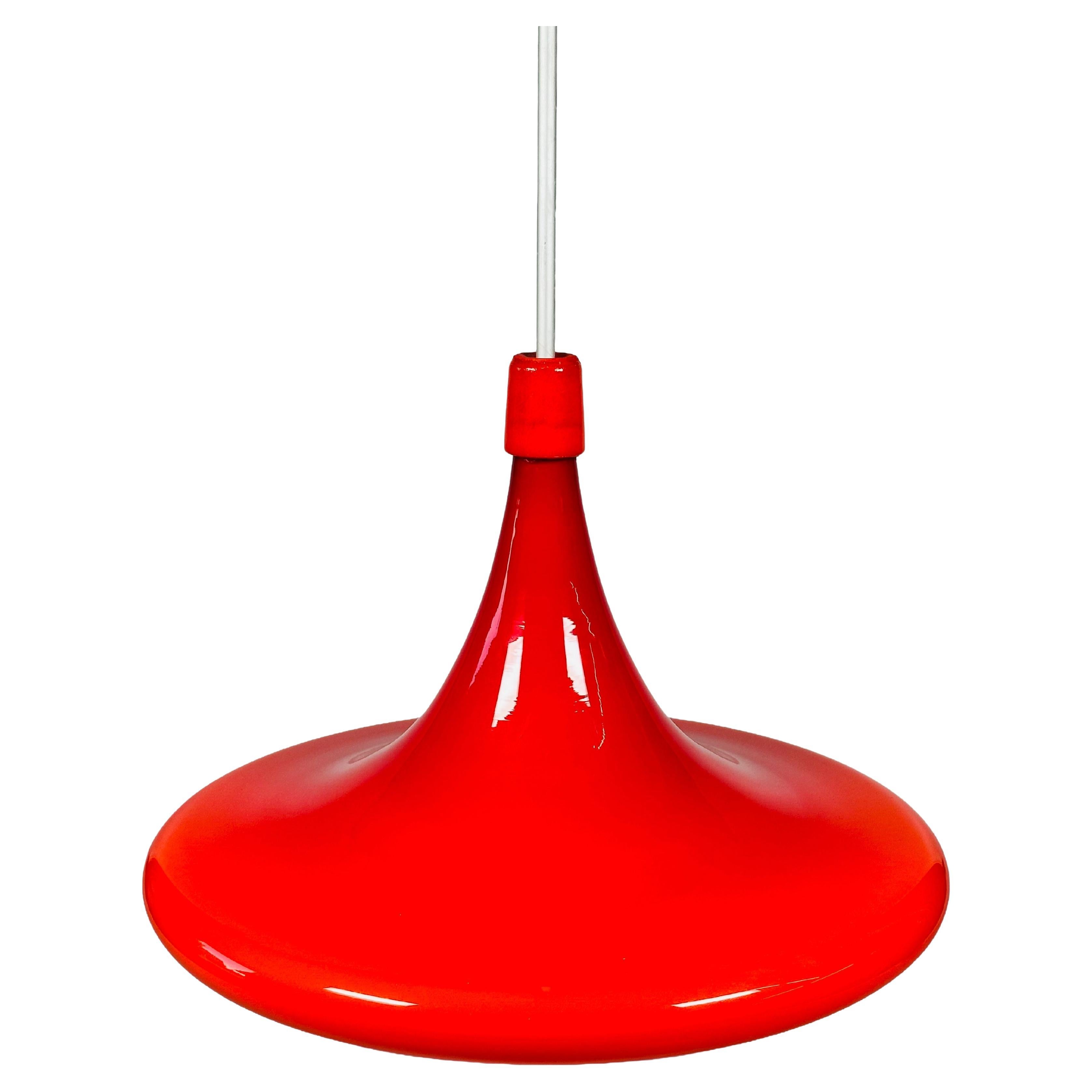 1960s/70s UFO Ceiling Lamp Hanging Lamp by Doria Leuchten Glass Space Age For Sale
