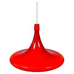 1960s/70s UFO Ceiling Lamp Hanging Lamp by Doria Leuchten Glass Space Age