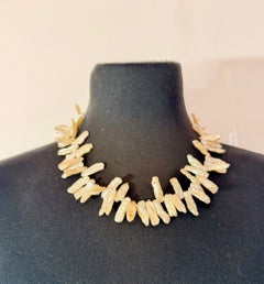 1960s/70s Vintage Baroque Pearl Choker - Giant "Stick" Selection - 60 g