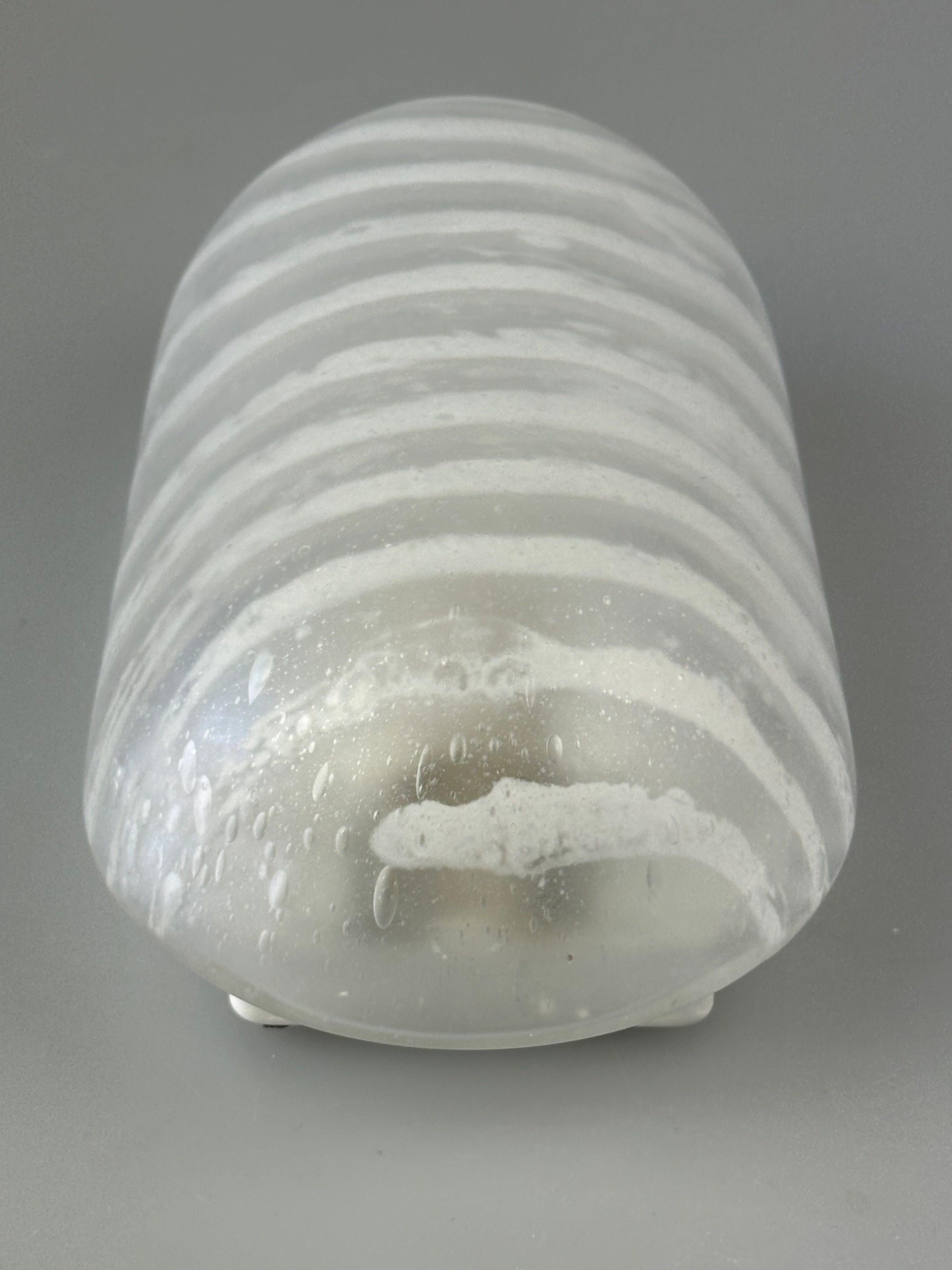 Late 20th Century 1960s/70s Wall Lamp Peill & Putzler Germany Glass & Metal Space Age Design For Sale