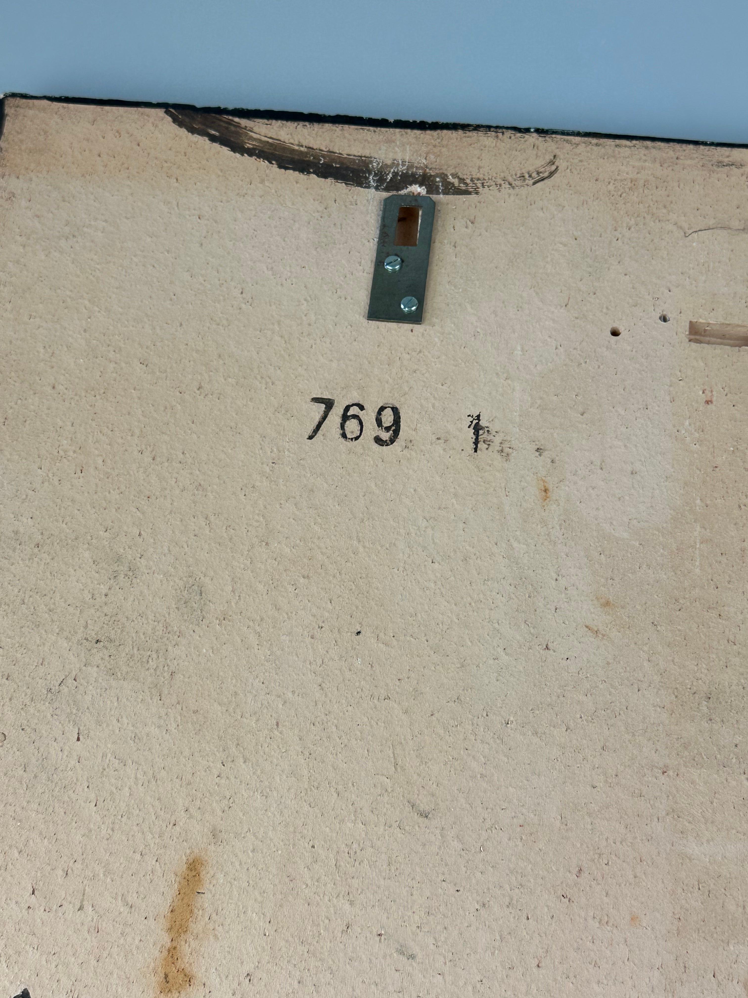 1960s/70s Wall Picture Wall Plate Ceramic Ruscha Hand-Painted Number 769 Design im Angebot 5