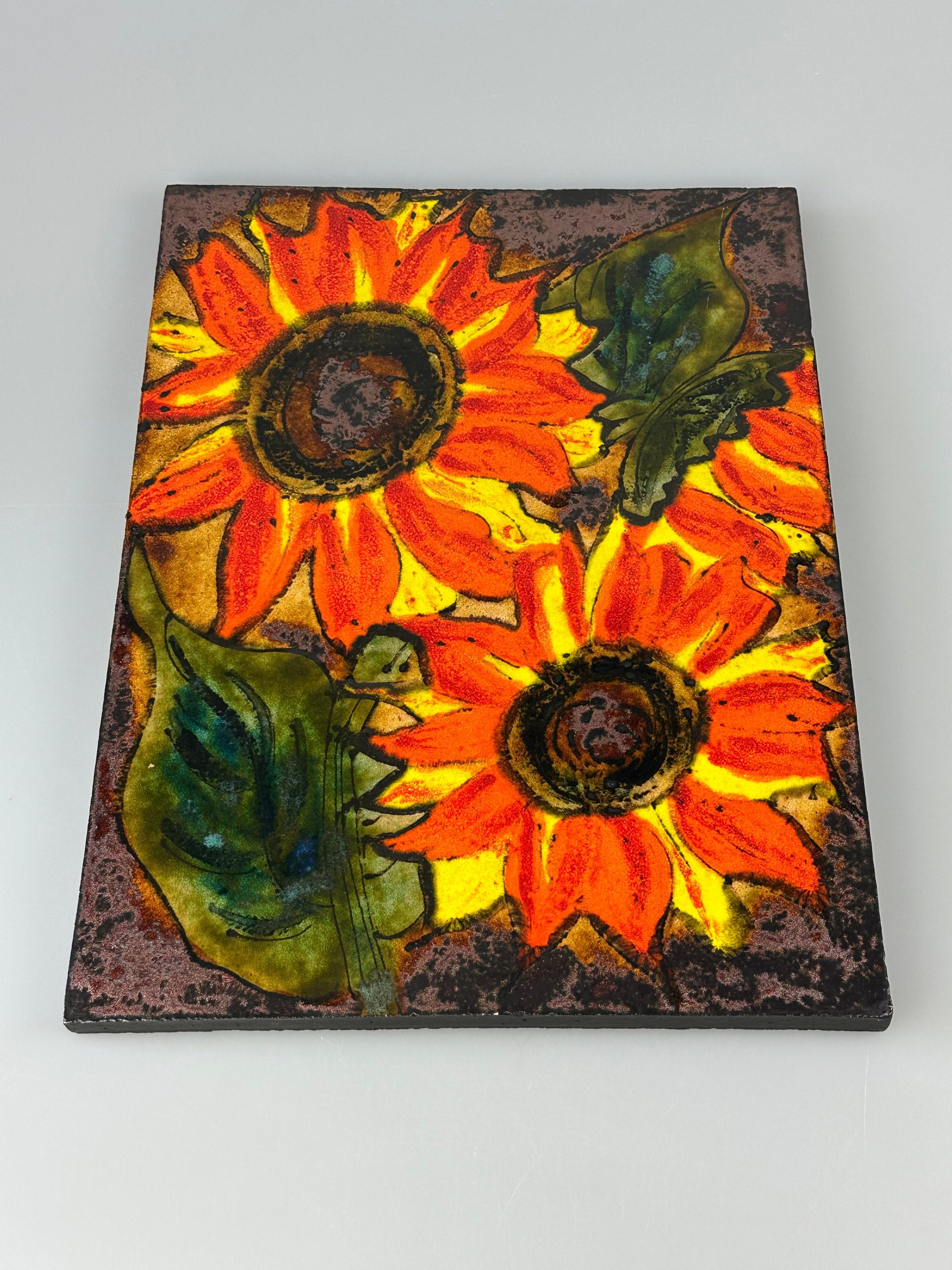 1960s/70s Wall Picture Wall Plate Ceramic Ruscha Hand-Painted Number 769 Design (Deutsch) im Angebot