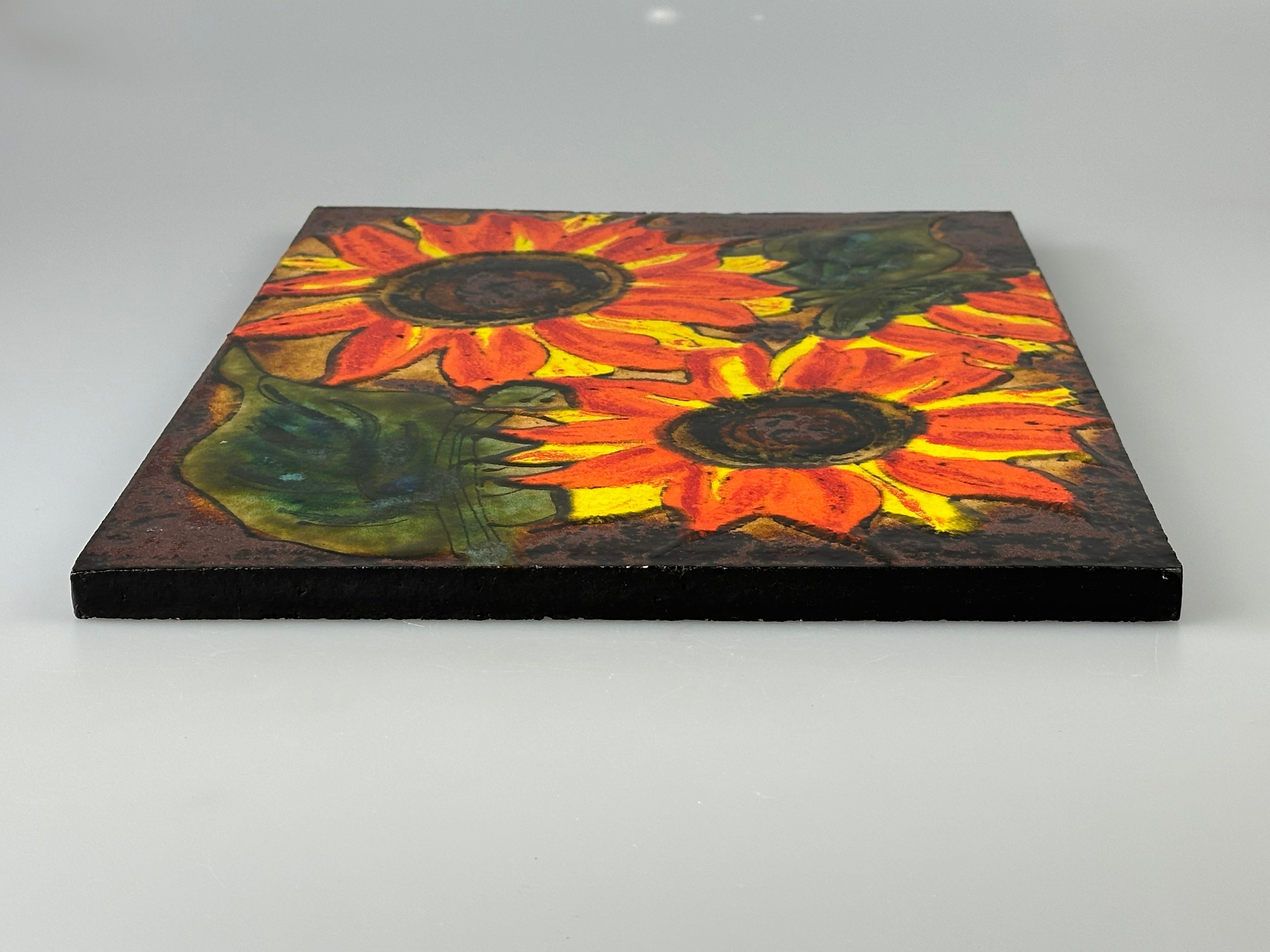 1960s/70s Wall Picture Wall Plate Ceramic Ruscha Hand-Painted Number 769 Design im Angebot 2