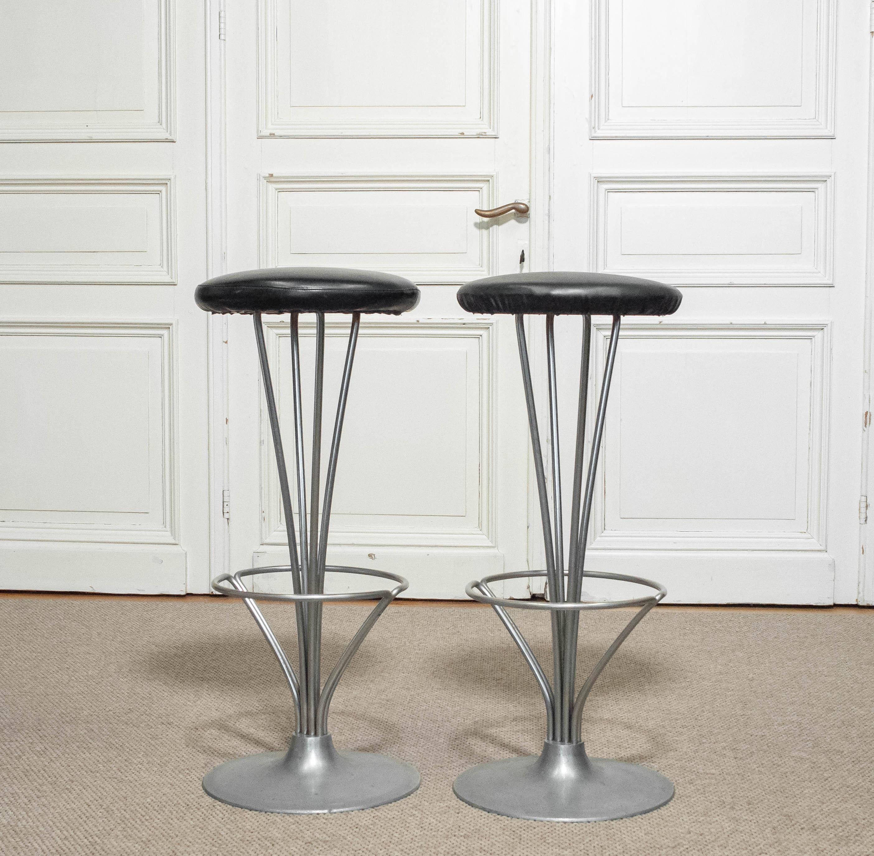 Milieu du XXe siècle 1960s , Paire de tabourets par Piet Hein et Fritz Hansen, Danemark en vente