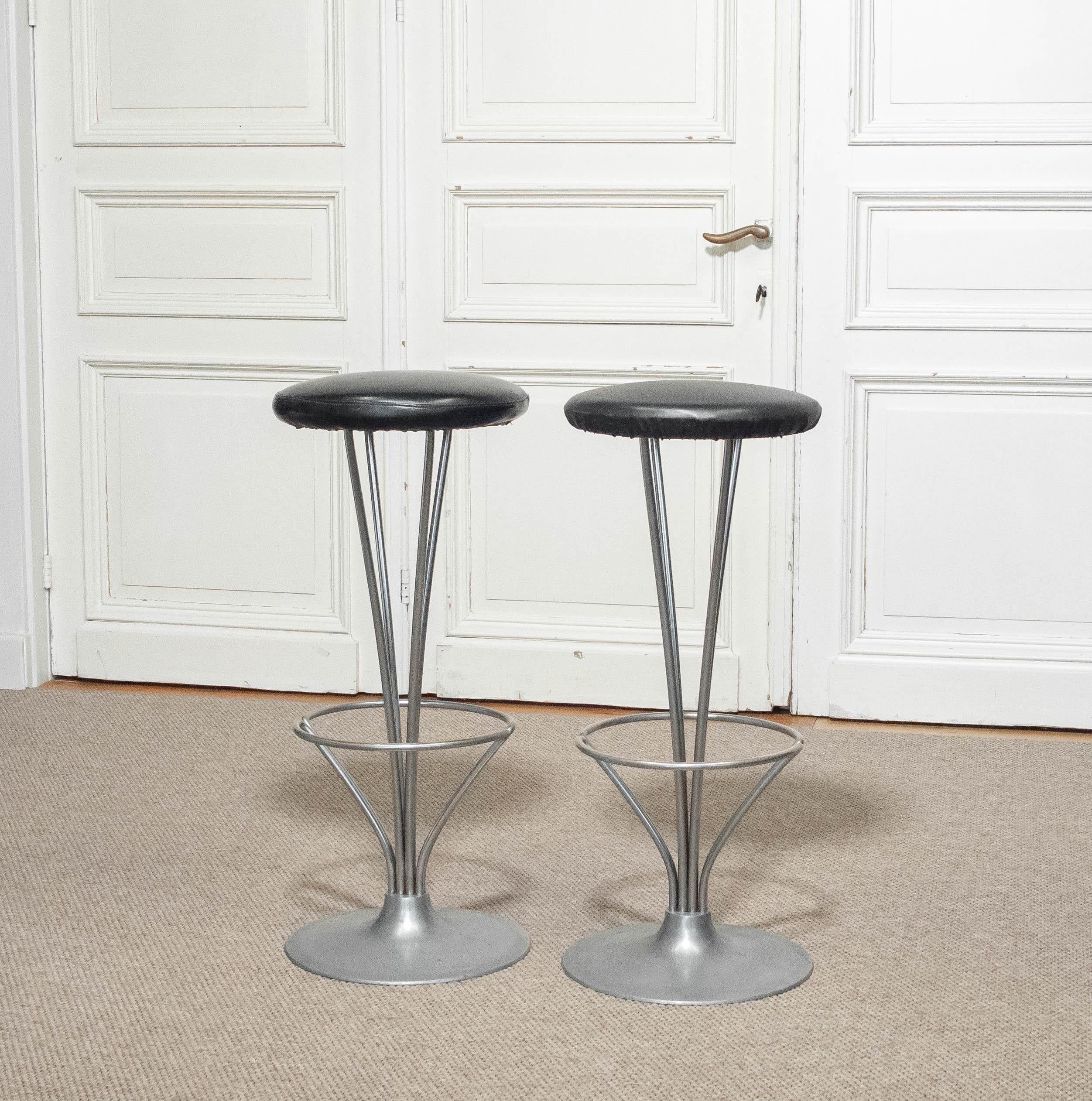 1960s , Paire de tabourets par Piet Hein et Fritz Hansen, Danemark en vente 3