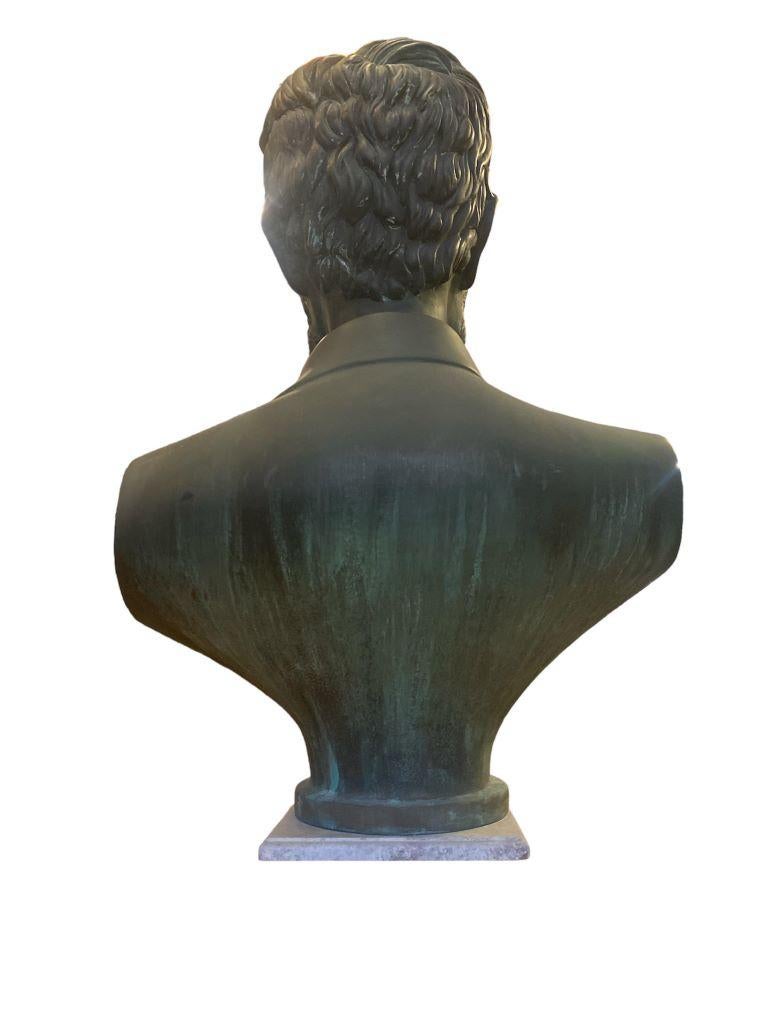 Cast 1960s Abraham Lincoln Bust Sculpture
