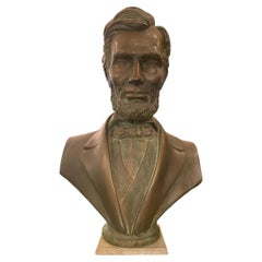 1960s Abraham Lincoln Bust Sculpture