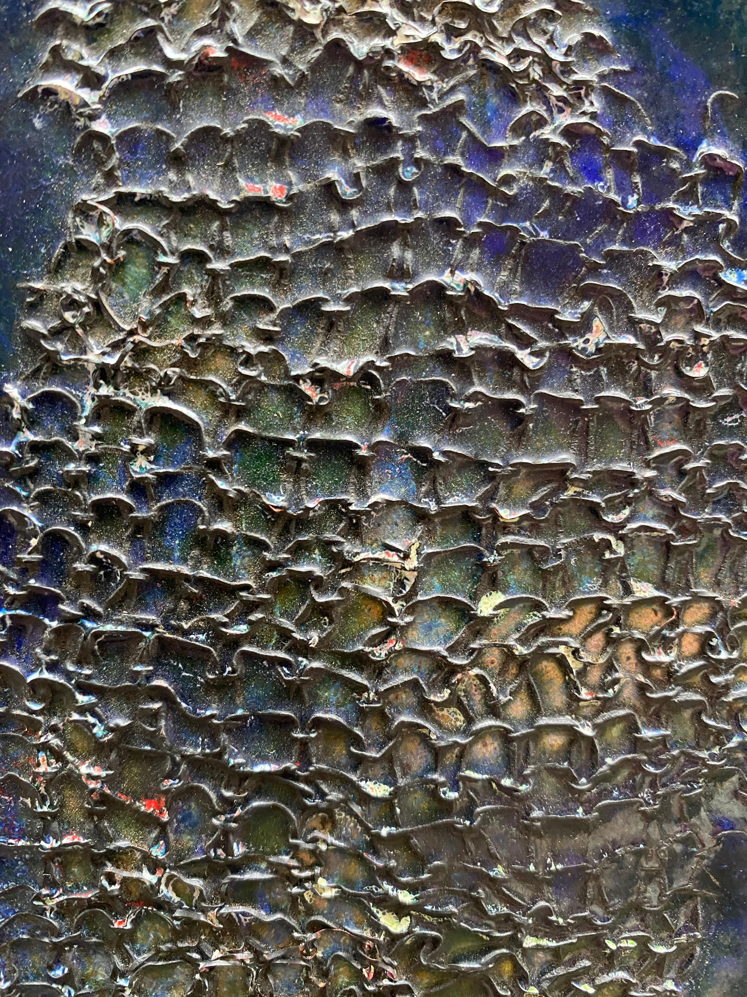 1960s Abstract Enamel on Copper Frieze 3