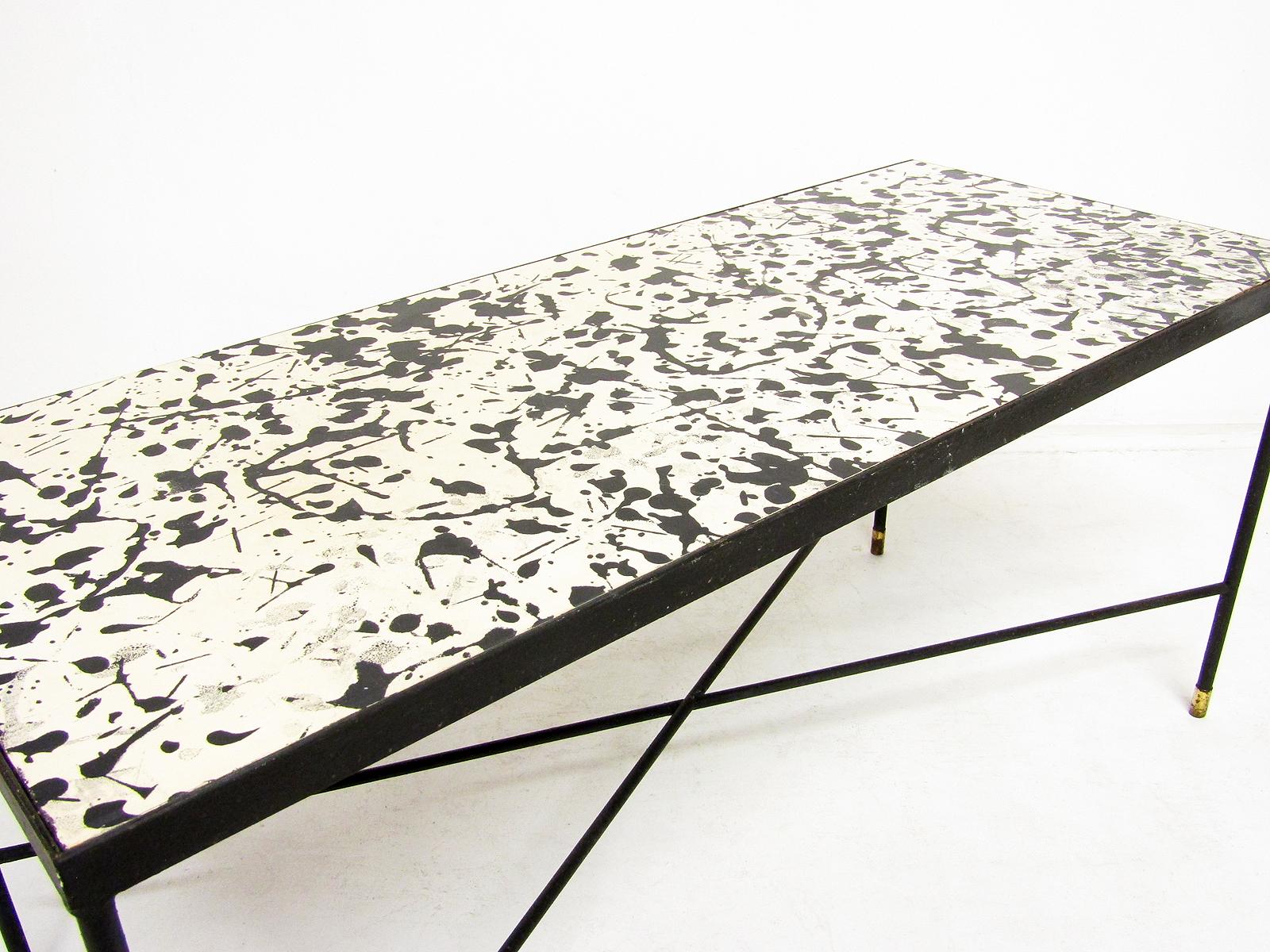 Mid-Century Modern 1960s Abstract Coffee Table