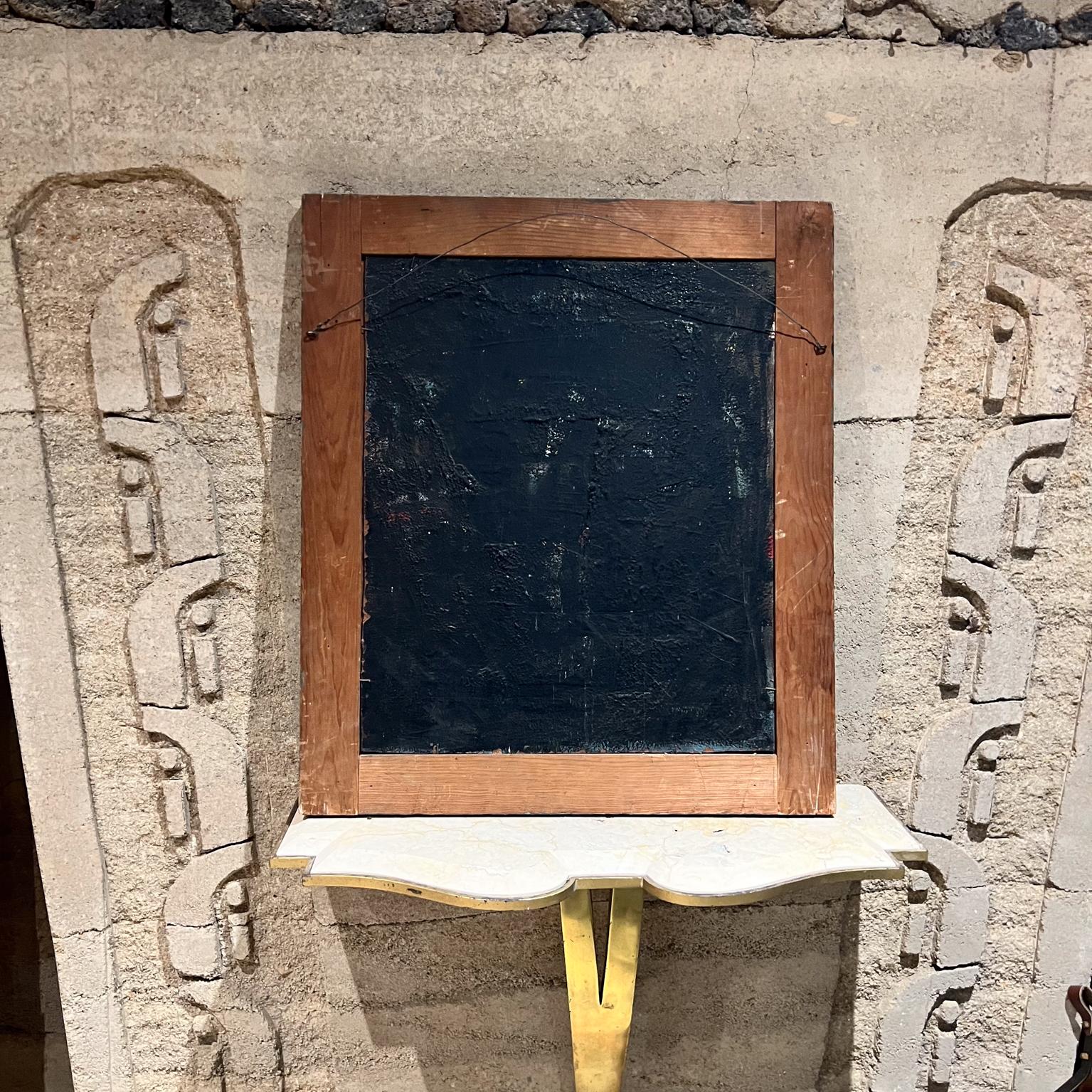 1960 Espressionismo astratto Pittura ad olio firmata Worthington in vendita 1