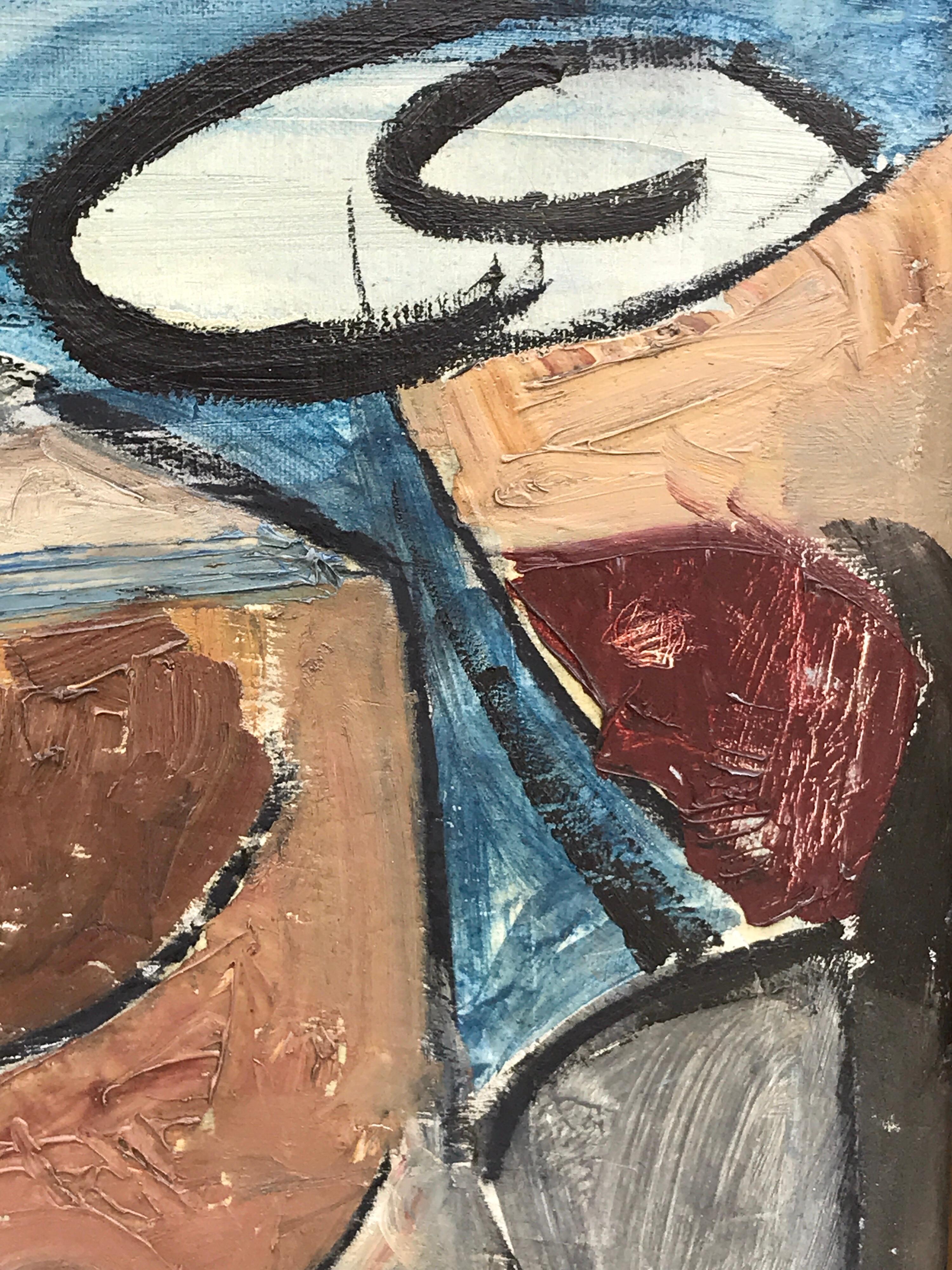 1960s Abstract Nude by, Lucia Lopez In Good Condition In West Palm Beach, FL