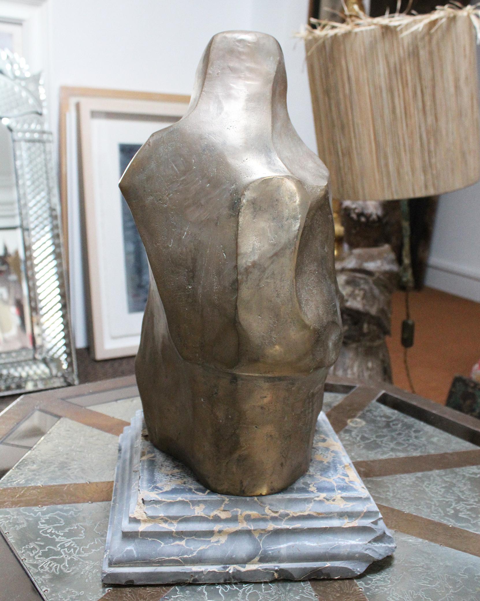 20th Century 1960s Abstract Solid Bronze Sculpture by Ana María Nieves