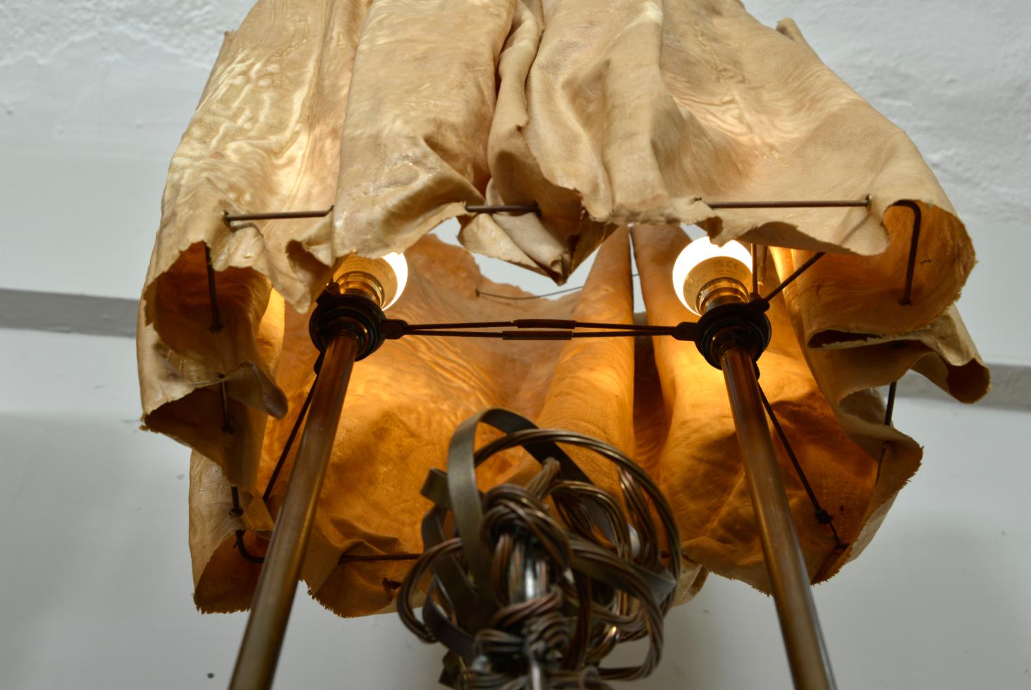 1960s Abstract Standard Lamp Sculpture by David Graves Figurative Handcrafted For Sale 2