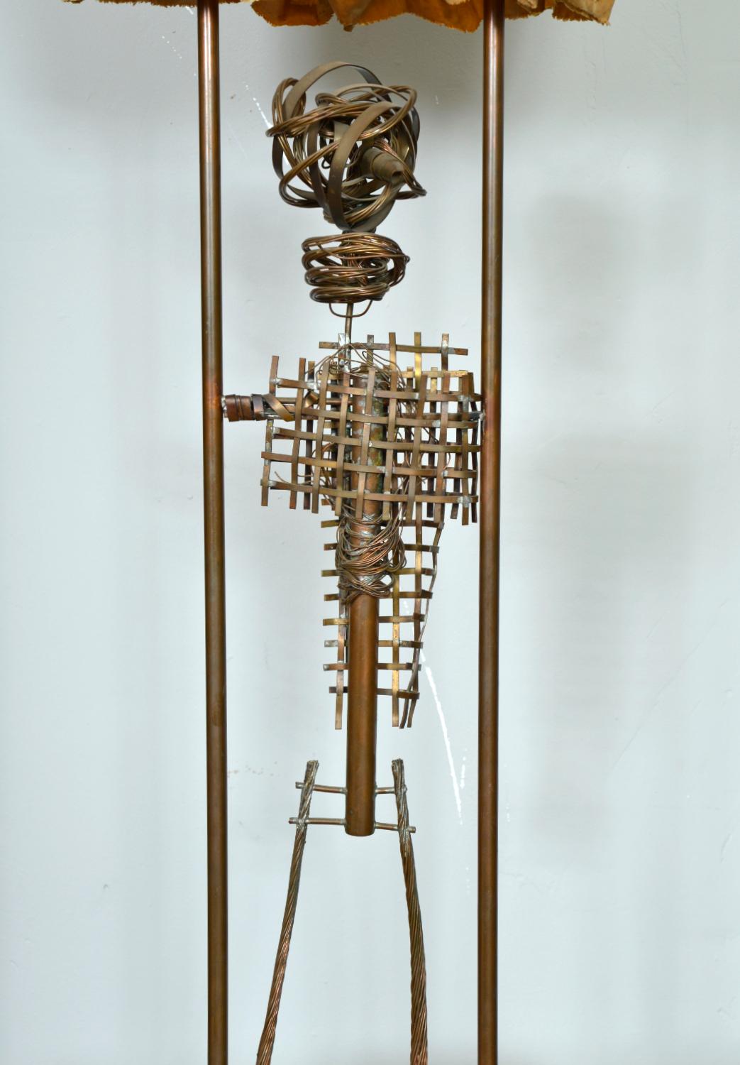 1960s Abstract Standard Lamp Sculpture by David Graves Figurative Handcrafted For Sale 4