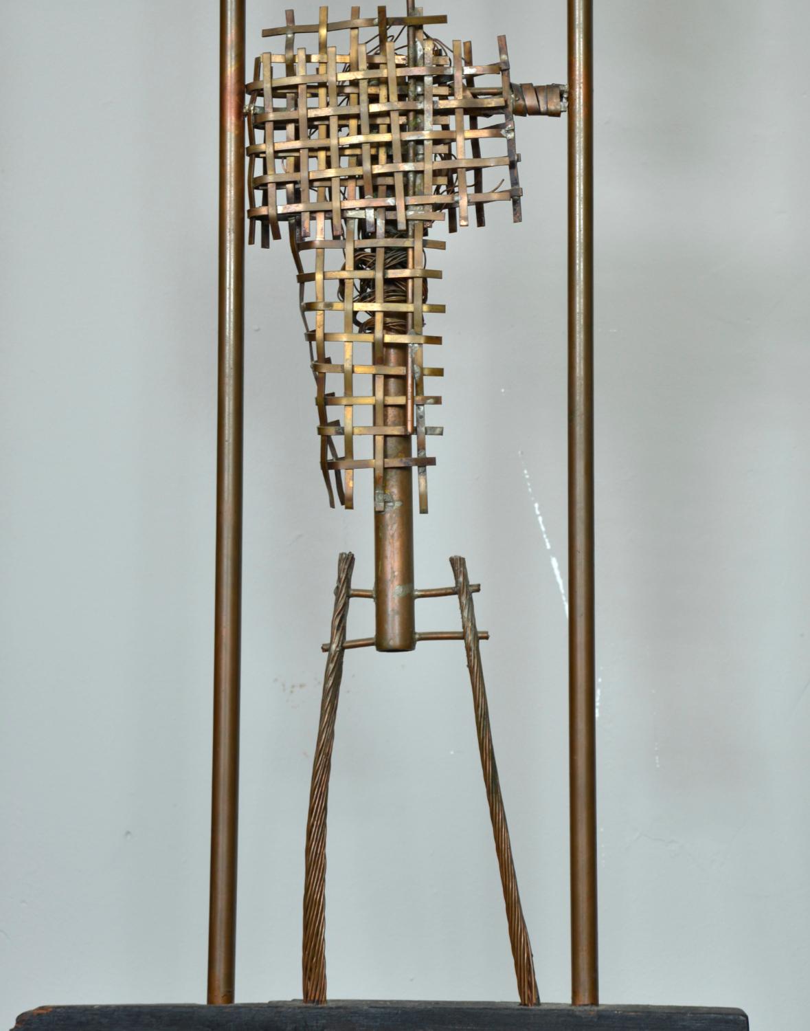 1960s Abstract Standard Lamp Sculpture by David Graves Figurative Handcrafted For Sale 5