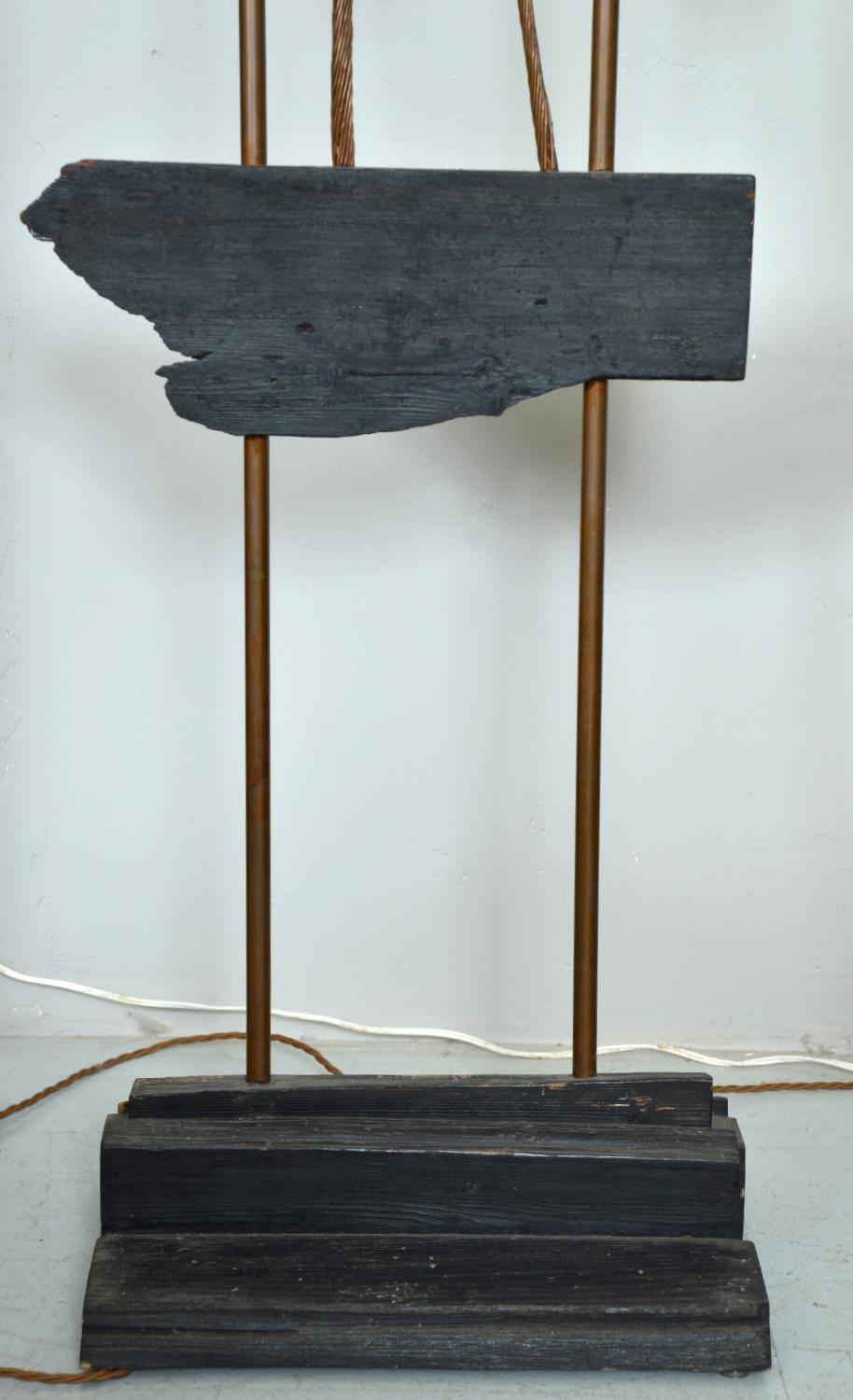 1960s Abstract Standard Lamp Sculpture by David Graves Figurative Handcrafted For Sale 8