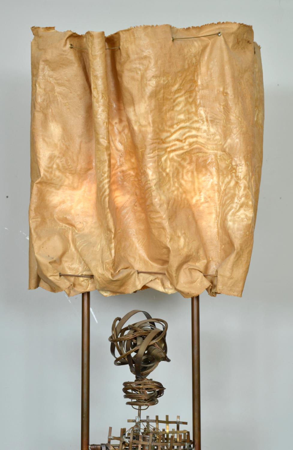 20th Century 1960s Abstract Standard Lamp Sculpture by David Graves Figurative Handcrafted For Sale