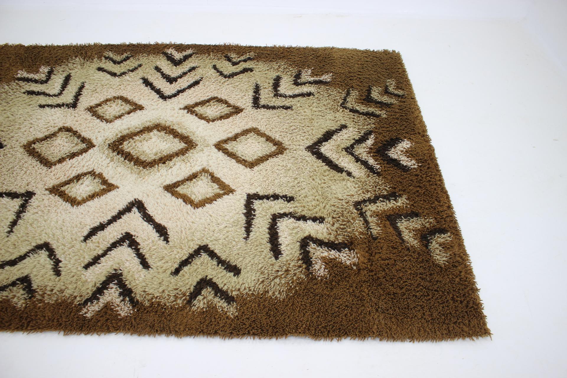 Danish 1960s Abstract Wool Carpet, Denmark