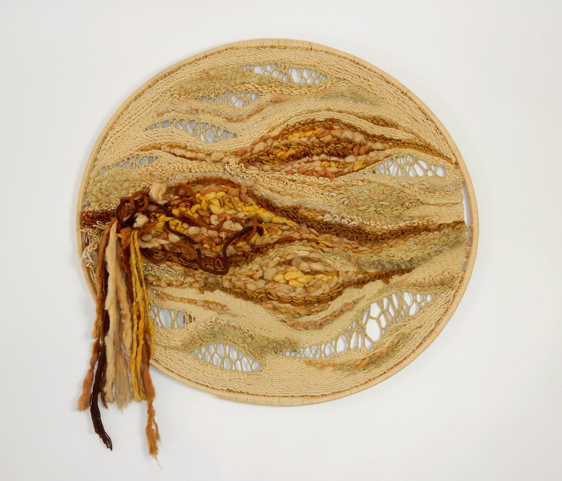Fabric 1960s Abstract Wool Textile Wall Art Sculpture